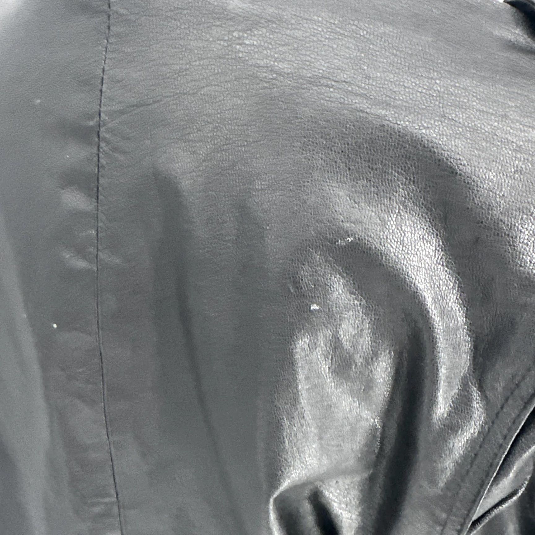 Vintage VINTAGE Wilsons Leather Jacket Womens Large Black Cropped Moto Belted Zip Biker Punk Jacket Size L / US 10 / IT 46 - 7 Thumbnail