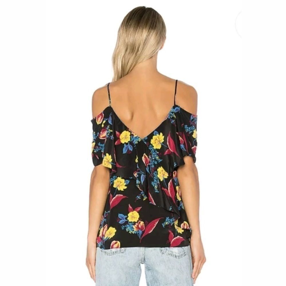 Diane von Furstenberg Diane von Furstenberg Floral Cold Shoulder Blouse | Ruffle D Size S / US 4 / IT 40 - 2 Thumbnail