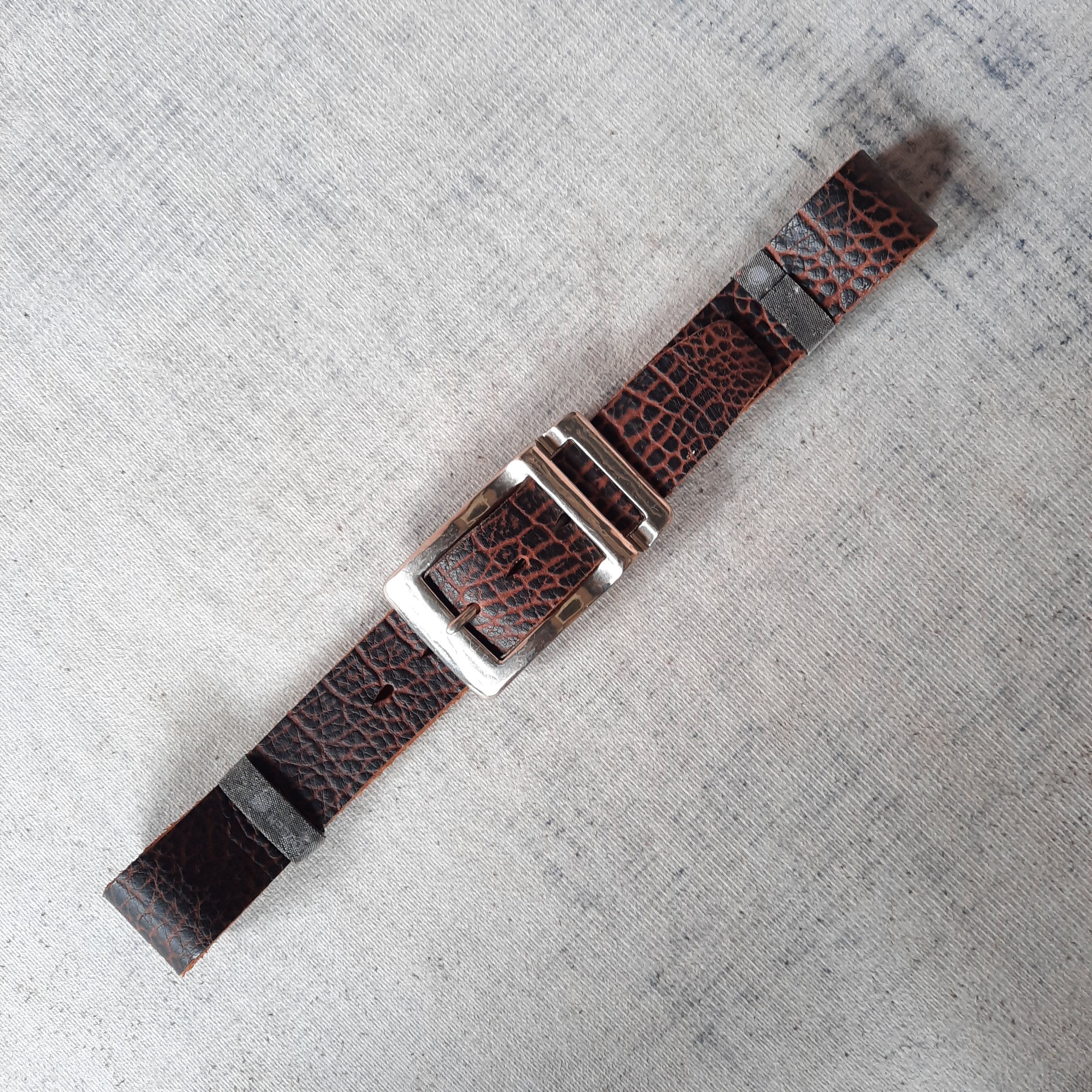 Guess ☠️ Guess garrison design punk style leather belt Size ONE SIZE - 9 Thumbnail