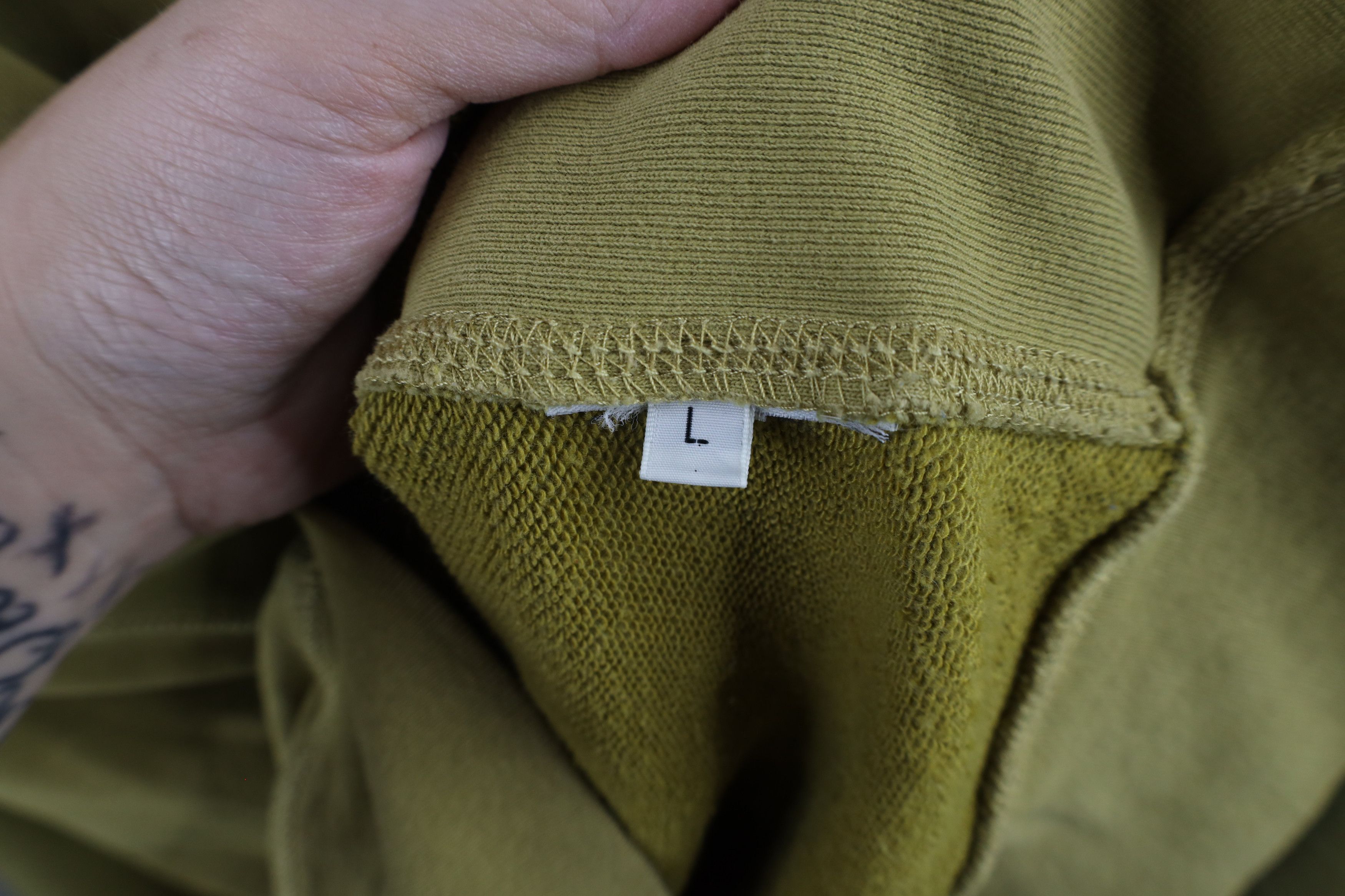Stone Island × Vintage Stone Island French Terry Crewneck Sweatshirt Light Green Size US L / EU 52-54 / 3 - 6 Thumbnail