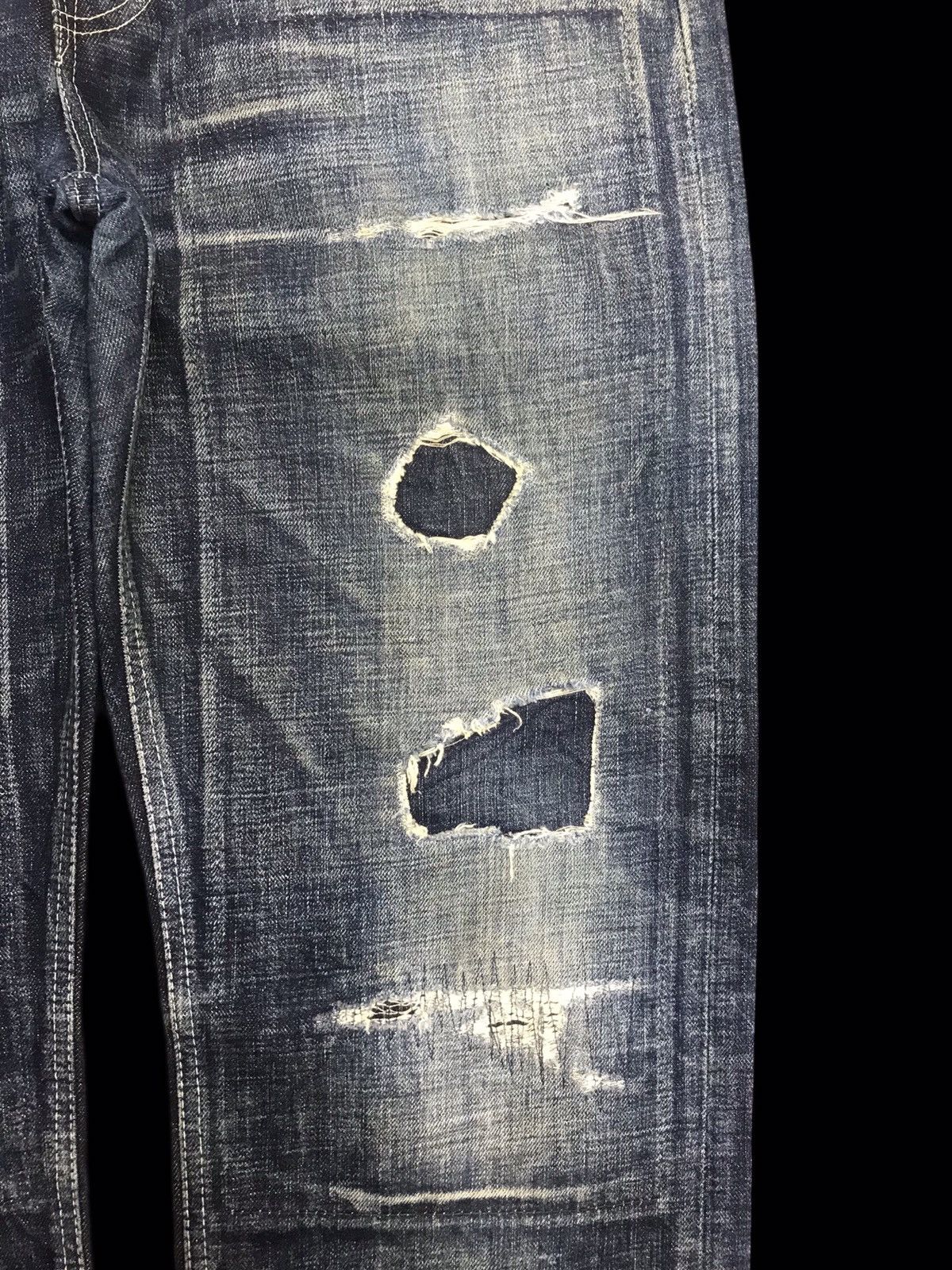 Designer 💥ARCHIVAL💥SCISSORMAN HYBRID DISTRESSED PATCHWORK DENIM F87 Size US 38 / EU 54 - 6 Thumbnail