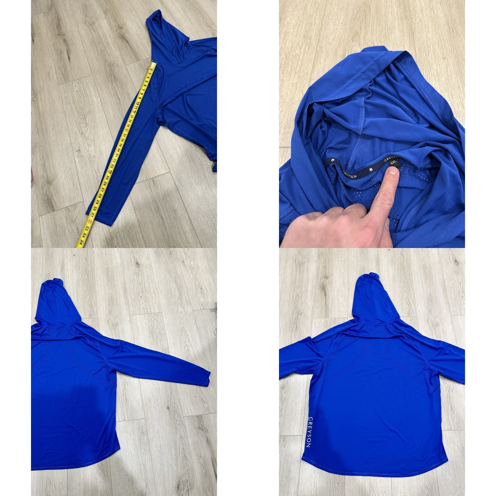 Vintage Greyson falcon Sport Hoodie Pullover Men 2XL Blue Regular Golf Sweatshirt Size US XXL / EU 58 / 5 - 8 Thumbnail