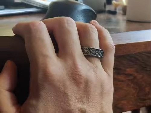 Jewelry Art Carved Ring ( size 7 to 13 ) Size ONE SIZE - 6 Thumbnail