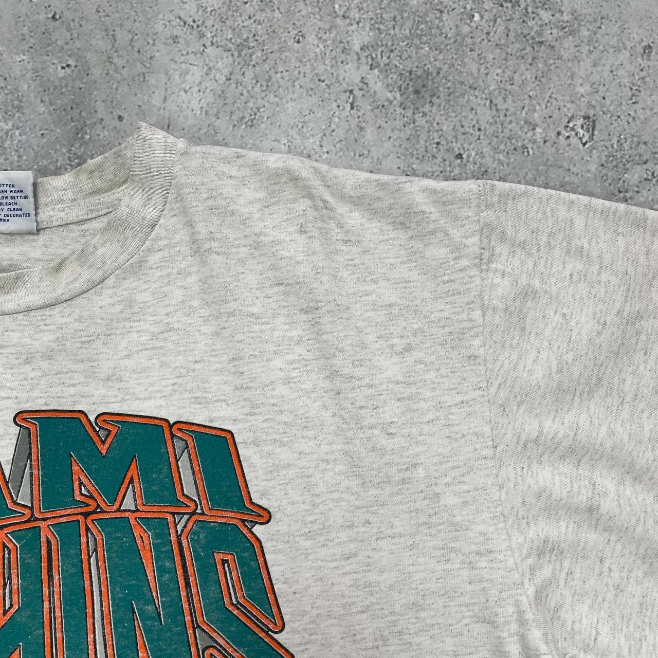 NFL × Vintage Vintage 90s Miami Dolphins NFL Single Stitch T Shirt Size XL Size US XL / EU 56 / 4 - 14 Thumbnail
