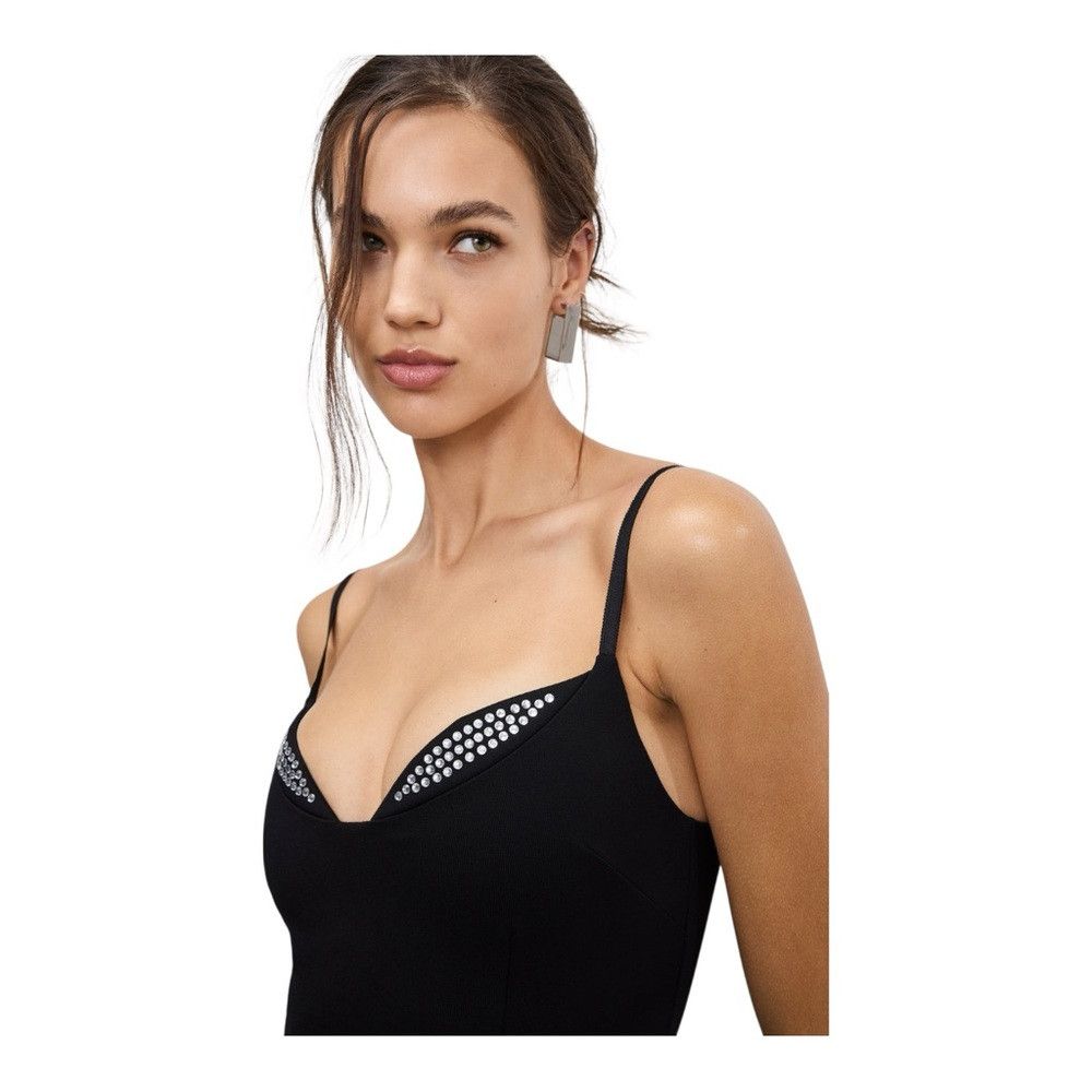 Good American NWT Good American Ponte Embellished Cup Gown Black XL Cryst Size XL / US 12-14 / IT 48-50 - 3 Thumbnail