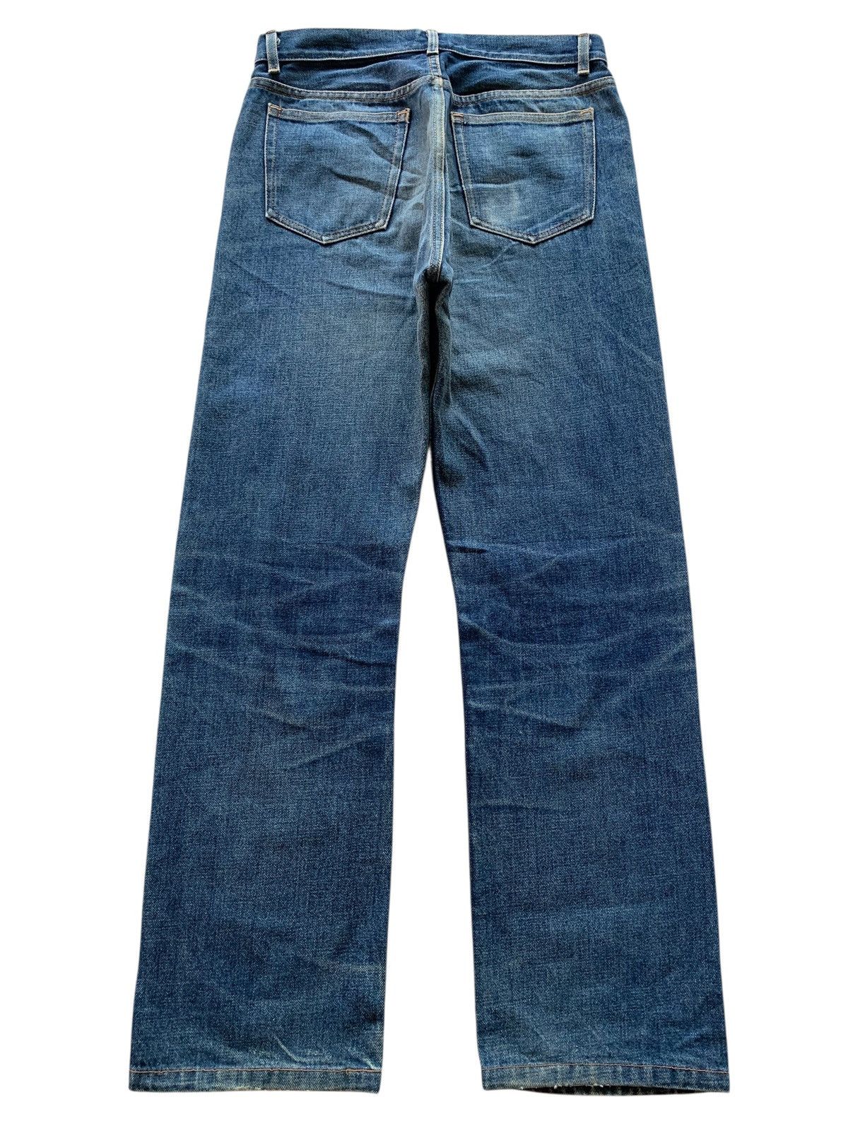 A.P.C. A.P.C SELVEDGE FADED & RUSTY JAPANESE DISTRESSED DENIM Size US 29 - 6 Thumbnail