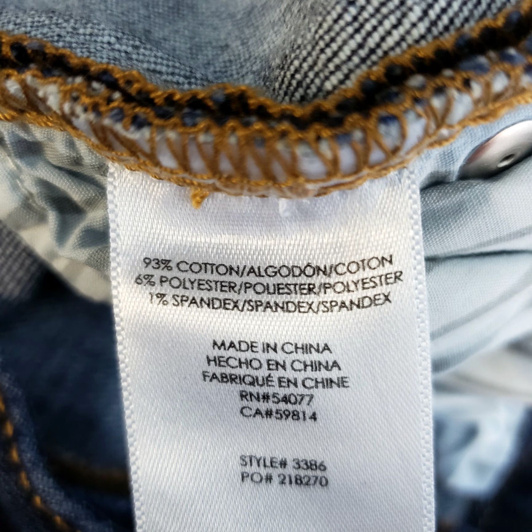 Vintage Cabi 3386 Womens High Straight Jeans Sz 4 Blue Dark Wash Size 27" / US 4 / IT 40 - 7 Thumbnail