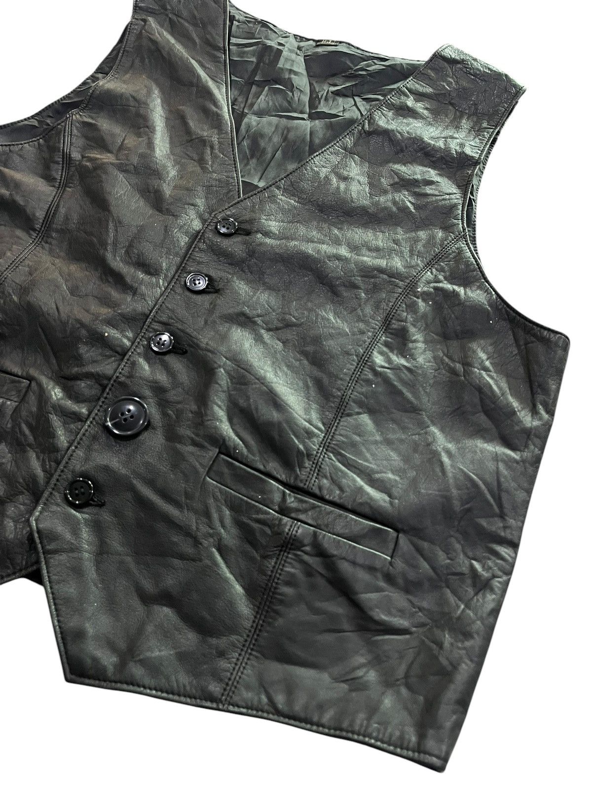 If Six Was Nine 🇯🇵 JAPANESE BRAND GENUINE LEATHER VEST Size US L / EU 52-54 / 3 - 3 Thumbnail