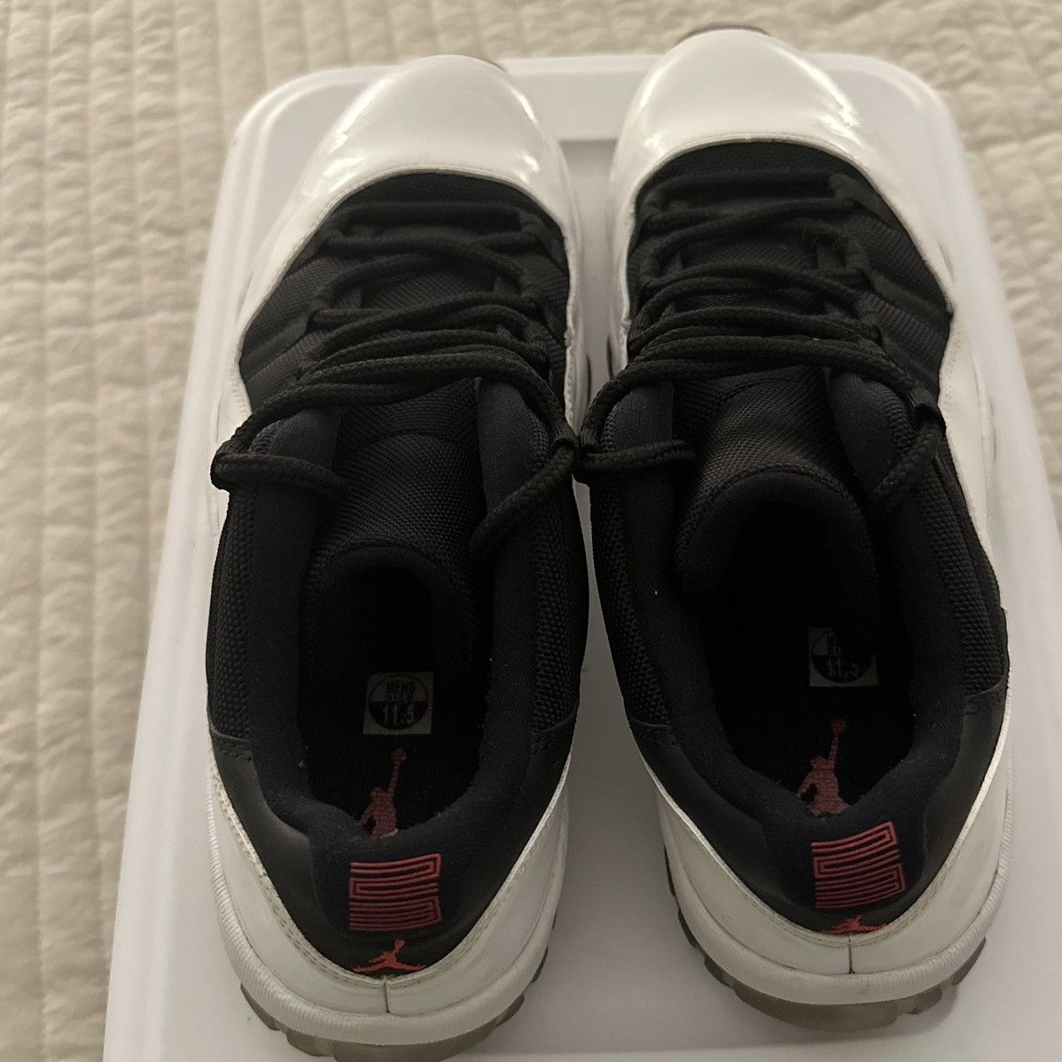 Jordan Brand Jordan 11 Low Tuxedo Sneakers Size 11.5 Black White Size US 11.5 / EU 44-45 - 5 Thumbnail