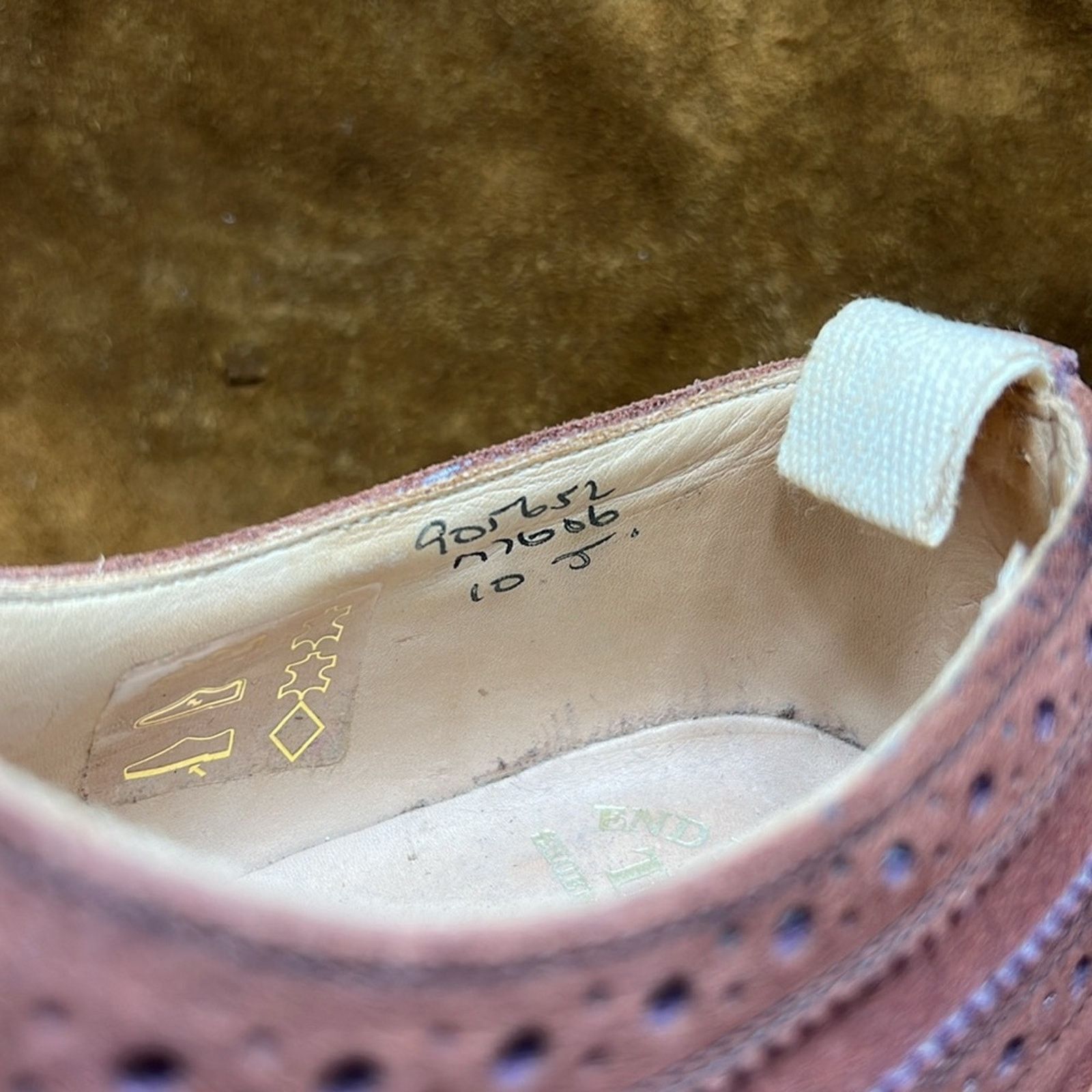 Other End Hunting CO. By Trickers Suede Wingtip Shoes Size US 11 / EU 44 - 12 Thumbnail