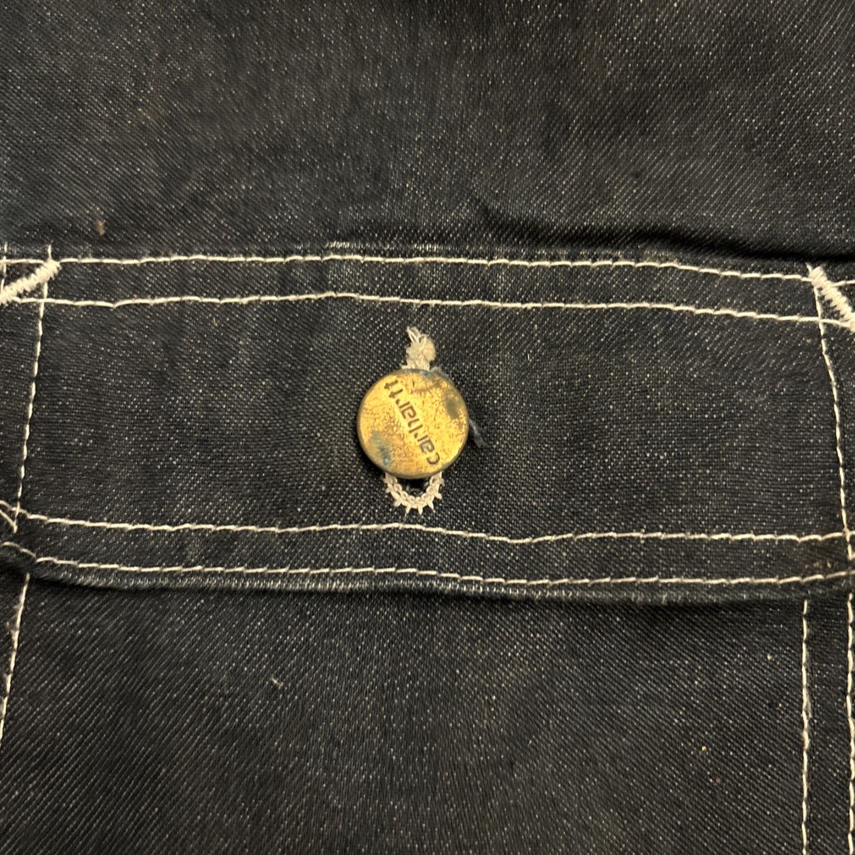 Carhartt VINTAGE Carhartt Coverall Jacket Denim Workwear 80s USA Adult XL Blue Mens Size US 36 / EU 52 - 6 Thumbnail