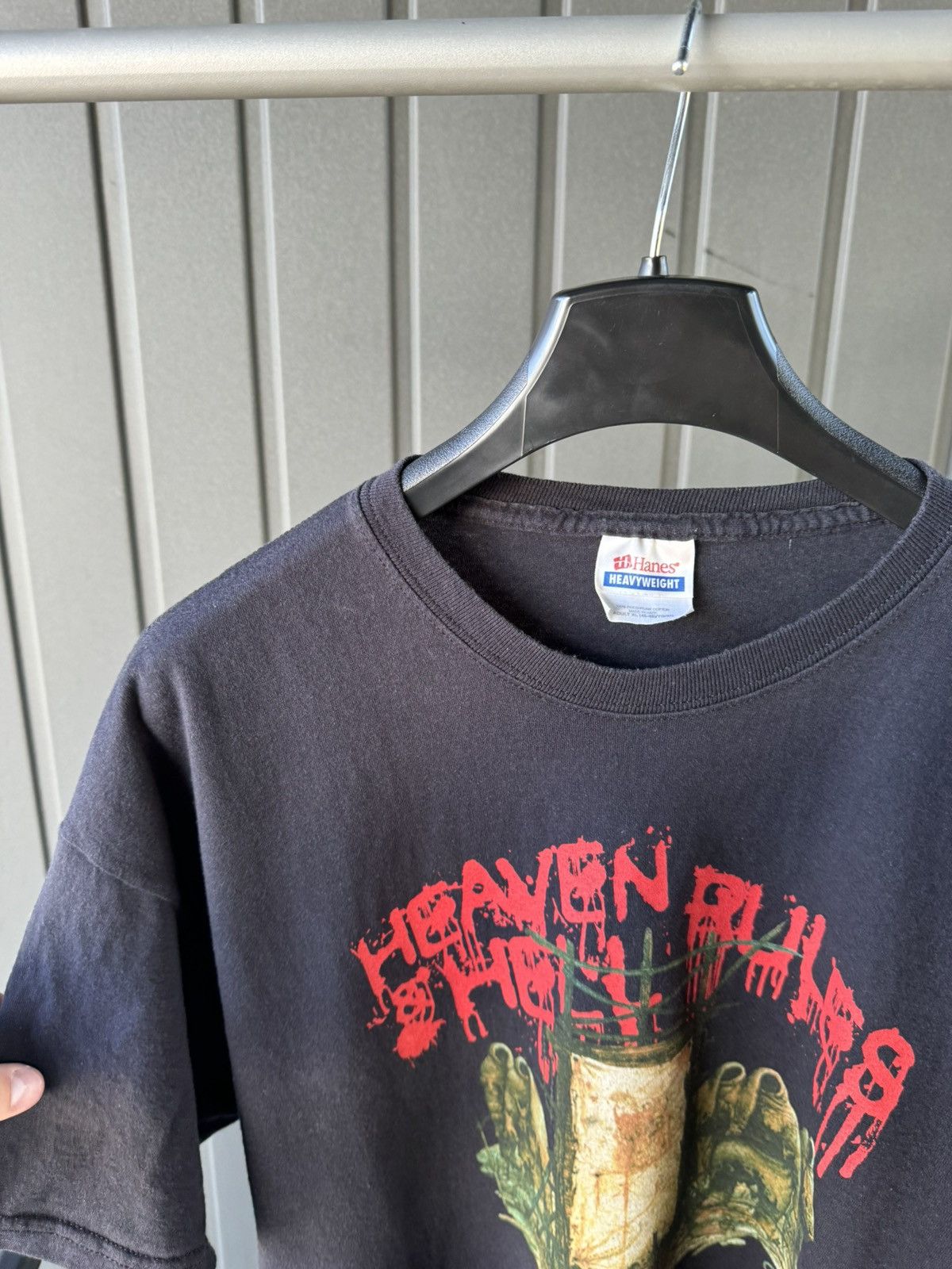 Band Tees × Vintage Vintage 2007 Heaven Hell Tour T Shirt Ozzy Y2K Tee Size US XL / EU 56 / 4 - 3 Thumbnail