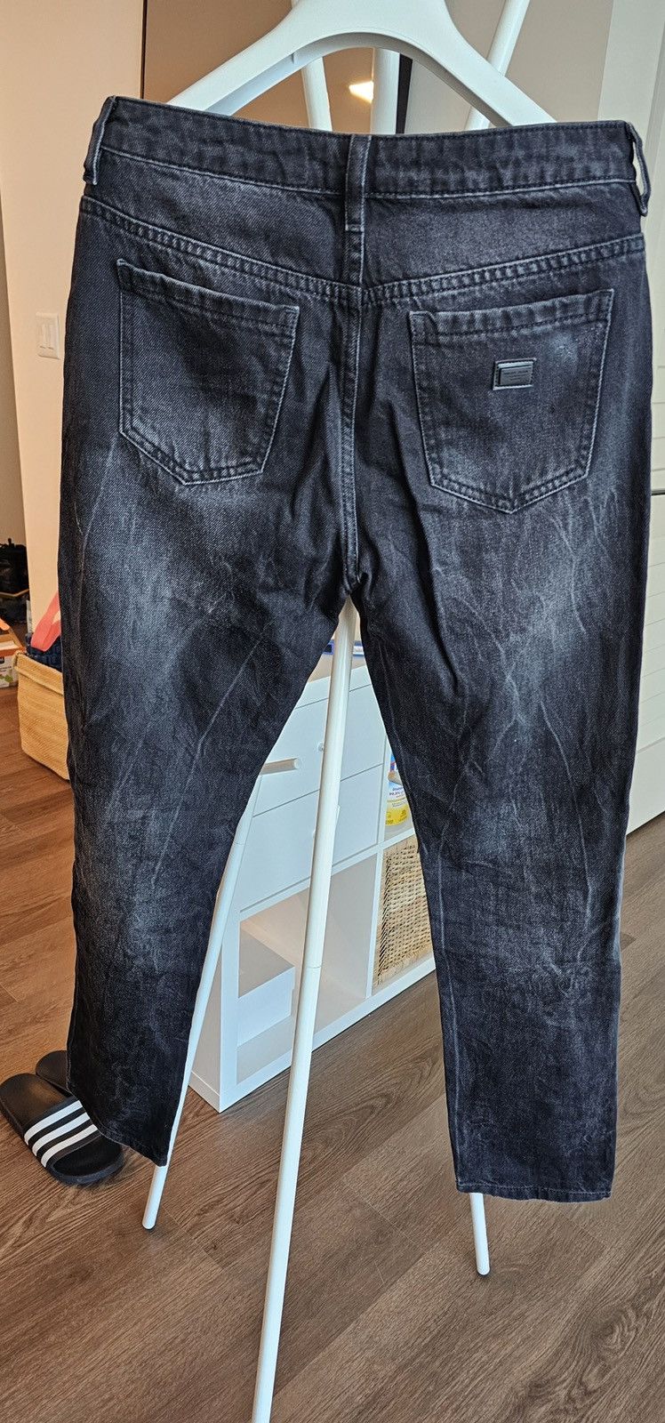 Philipp Plein Philip Plein Black Washed Jeans W26 Boyfriend Fit Size 26" / US 2 / IT 38 - 2 Thumbnail
