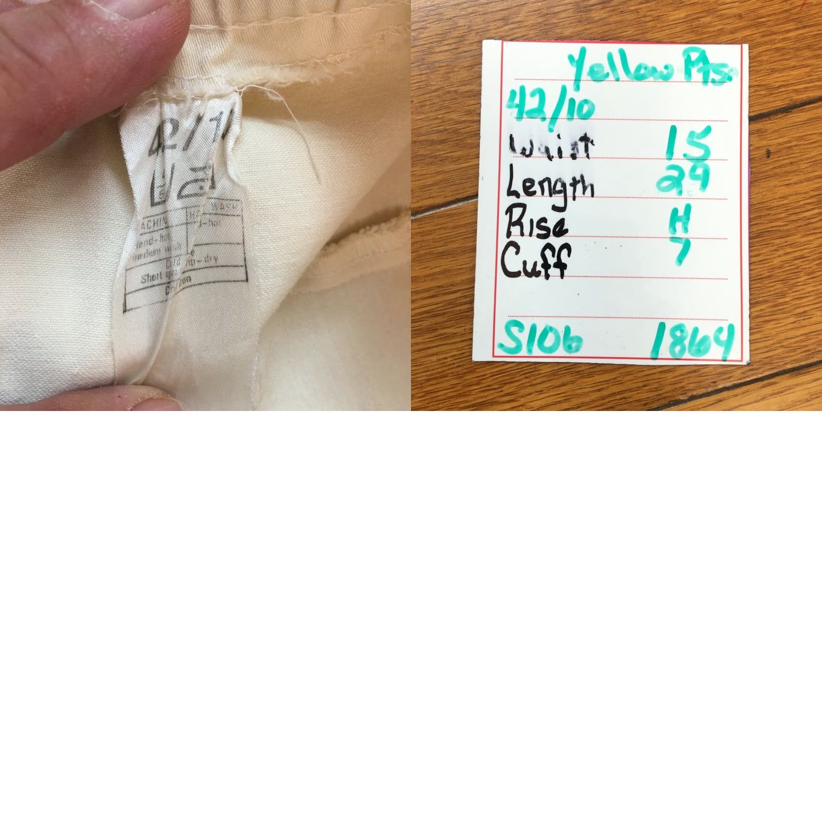 Vintage VINTAGE Casual Pleated Ivory Dress Pants Womens Size 30 High Rise Regular 29 Inseam Wool Acetate Size 30" / US 8 / IT 44 - 8 Thumbnail