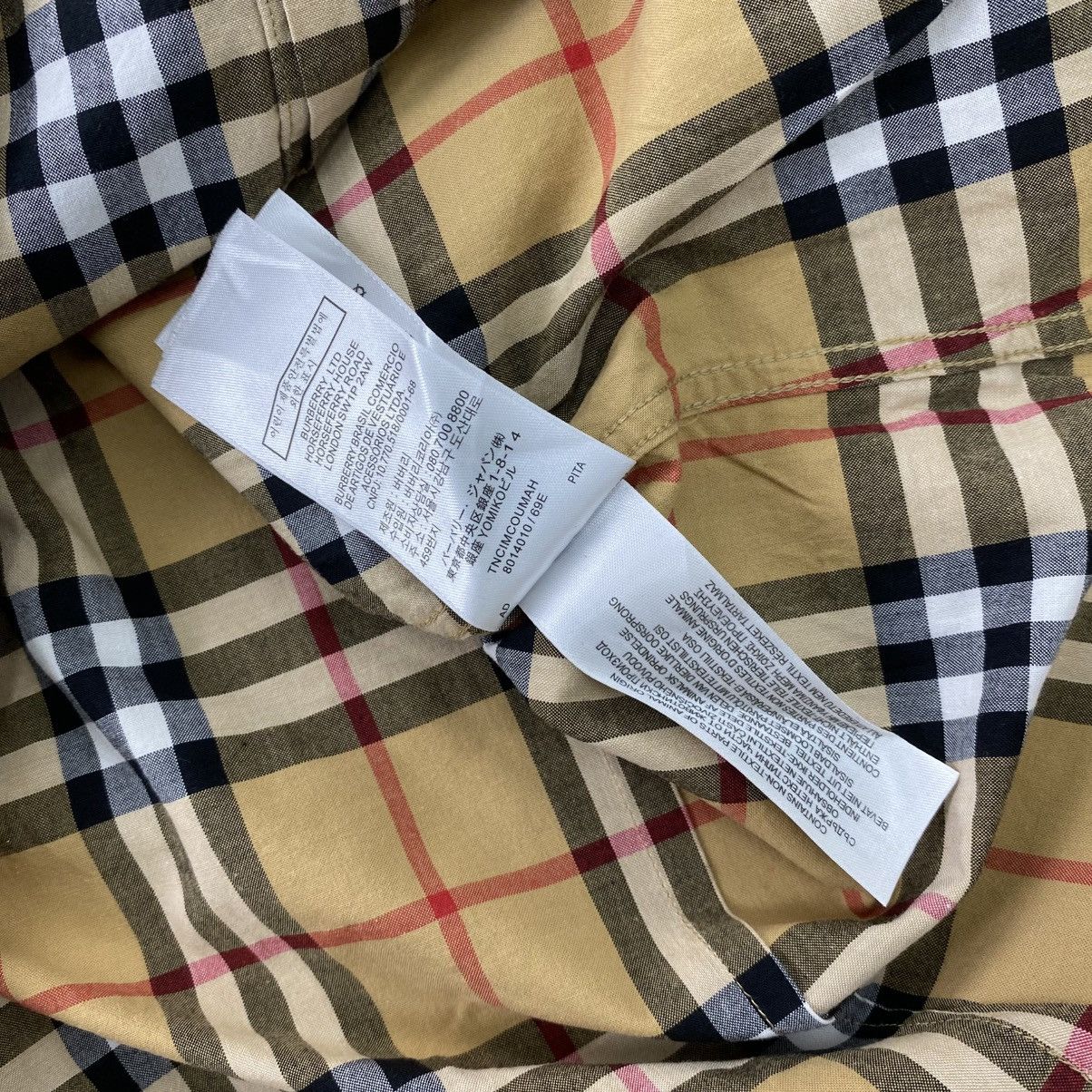 Burberry Burberry London Nova Check Plaid Button Up Shirt Luxury Size US S / EU 44-46 / 1 - 10 Thumbnail