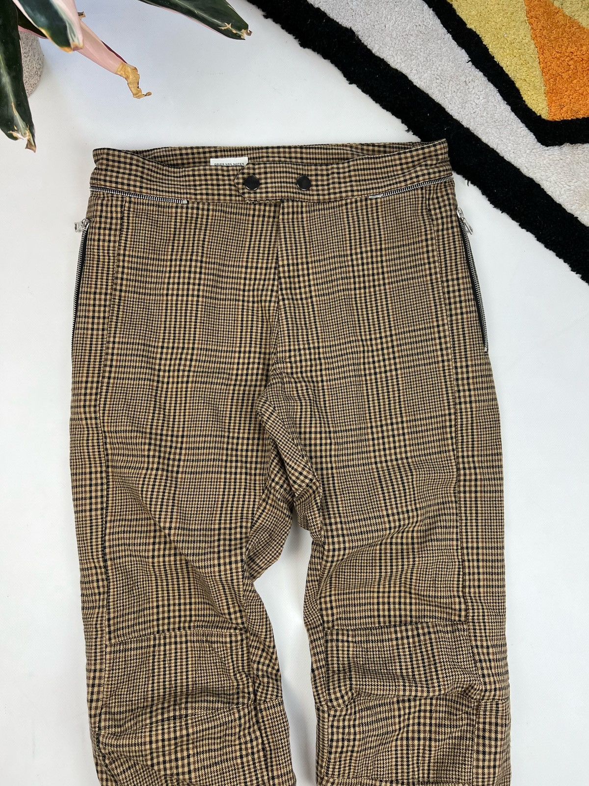 Dries Van Noten Dries van Noten plaid Pants Trousers Made in Italy cotton Size 34" / US 12 / IT 48 - 3 Thumbnail