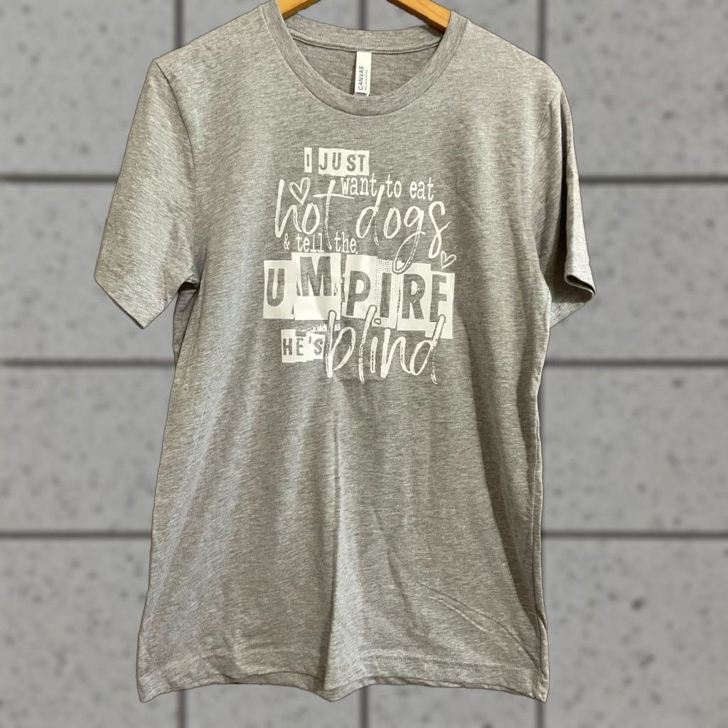Vintage Canvas Shirt Womens Medium Gray Baseball Softball T-Shirt Size M / US 6-8 / IT 42-44 - 1 Thumbnail
