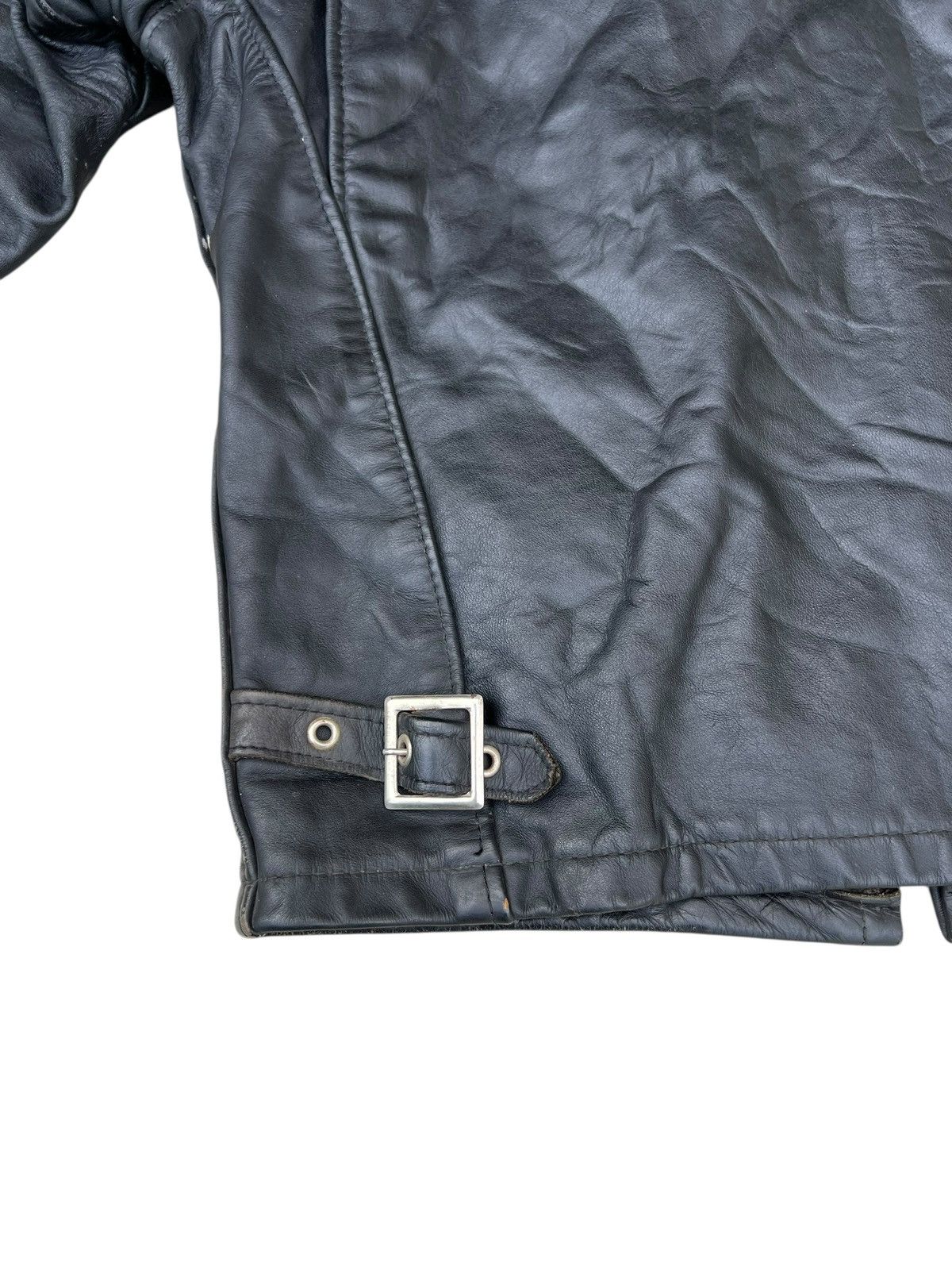 Schott Vintage 80s Schott 642 Distress Patina Leather Rider Jacket Size US S / EU 44-46 / 1 - 19 Thumbnail