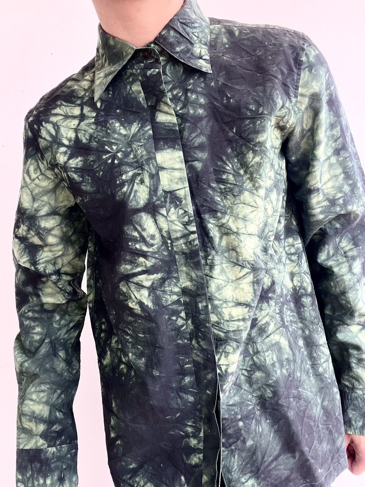 Yohji Yamamoto Yohji Yamamoto Tie Dye Shirt Size US L / EU 52-54 / 3 - 3 Thumbnail