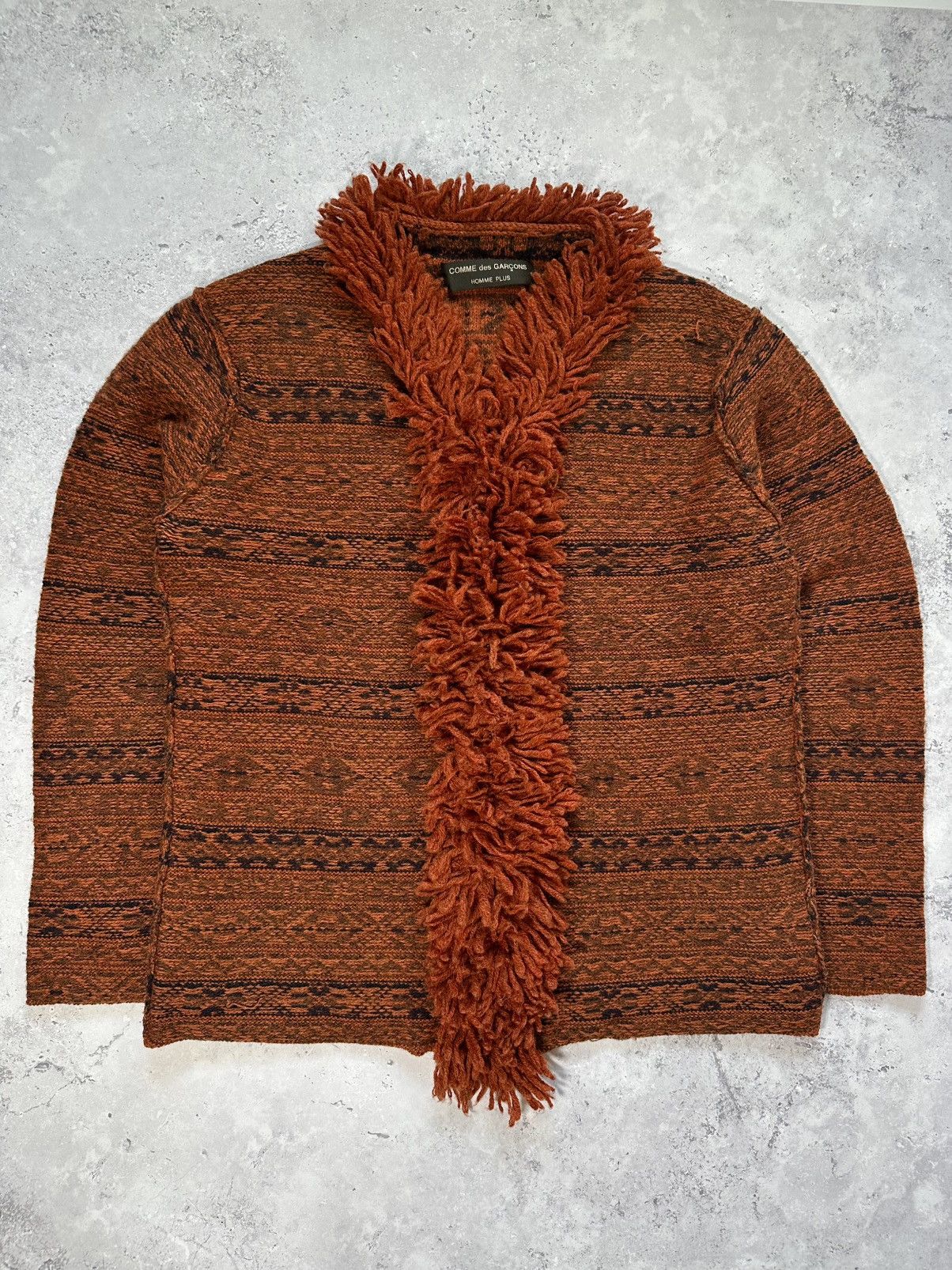 Comme des Garcons Homme Plus Comme Des Garçons Homme Plus 1999 Fringe Wool Zip Jumper Size US M / EU 48-50 / 2 - 1 Thumbnail