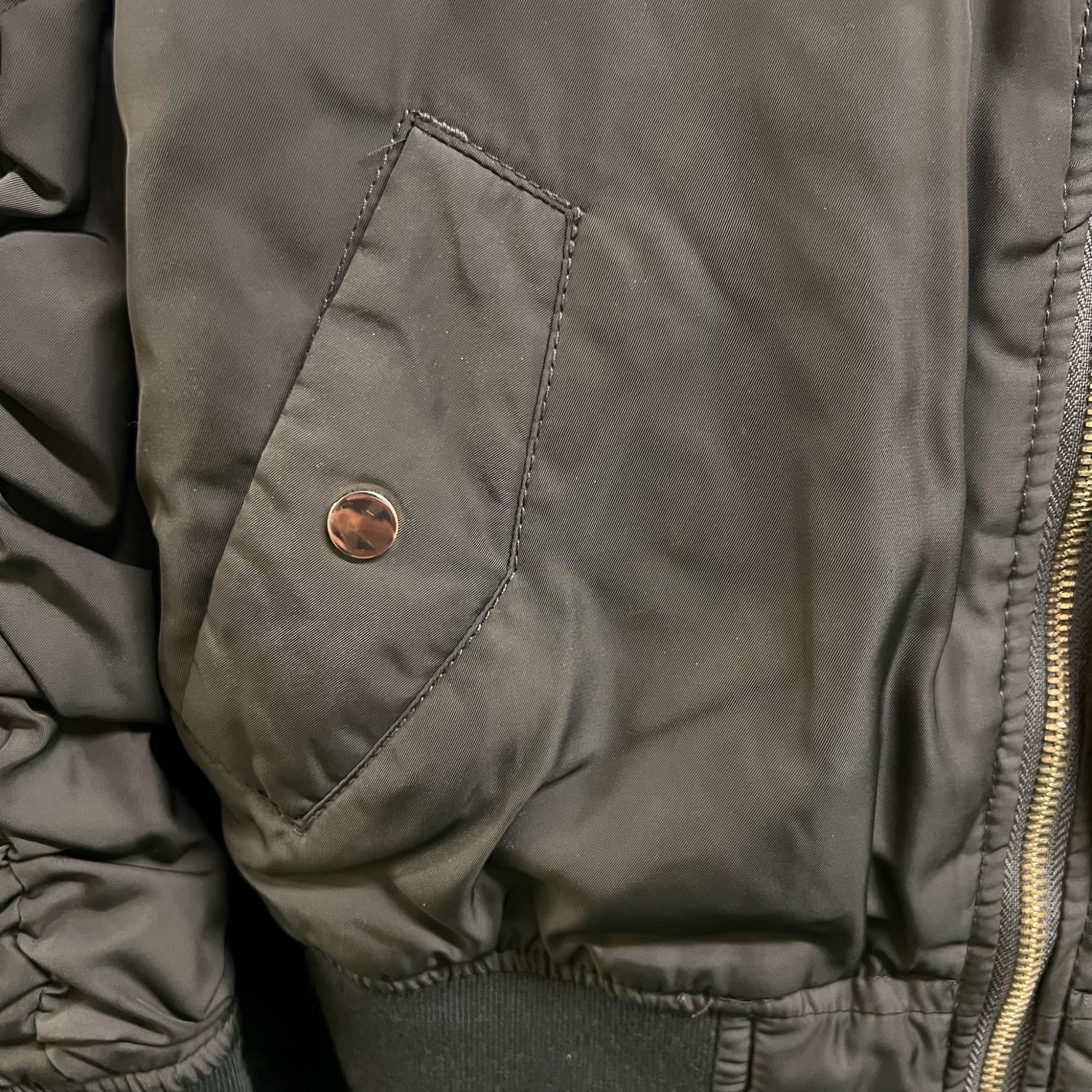 Bershka Dark Green Bershka Bomber Jacket W/ Adventure & Motorbike Ri Size US S / EU 44-46 / 1 - 7 Thumbnail