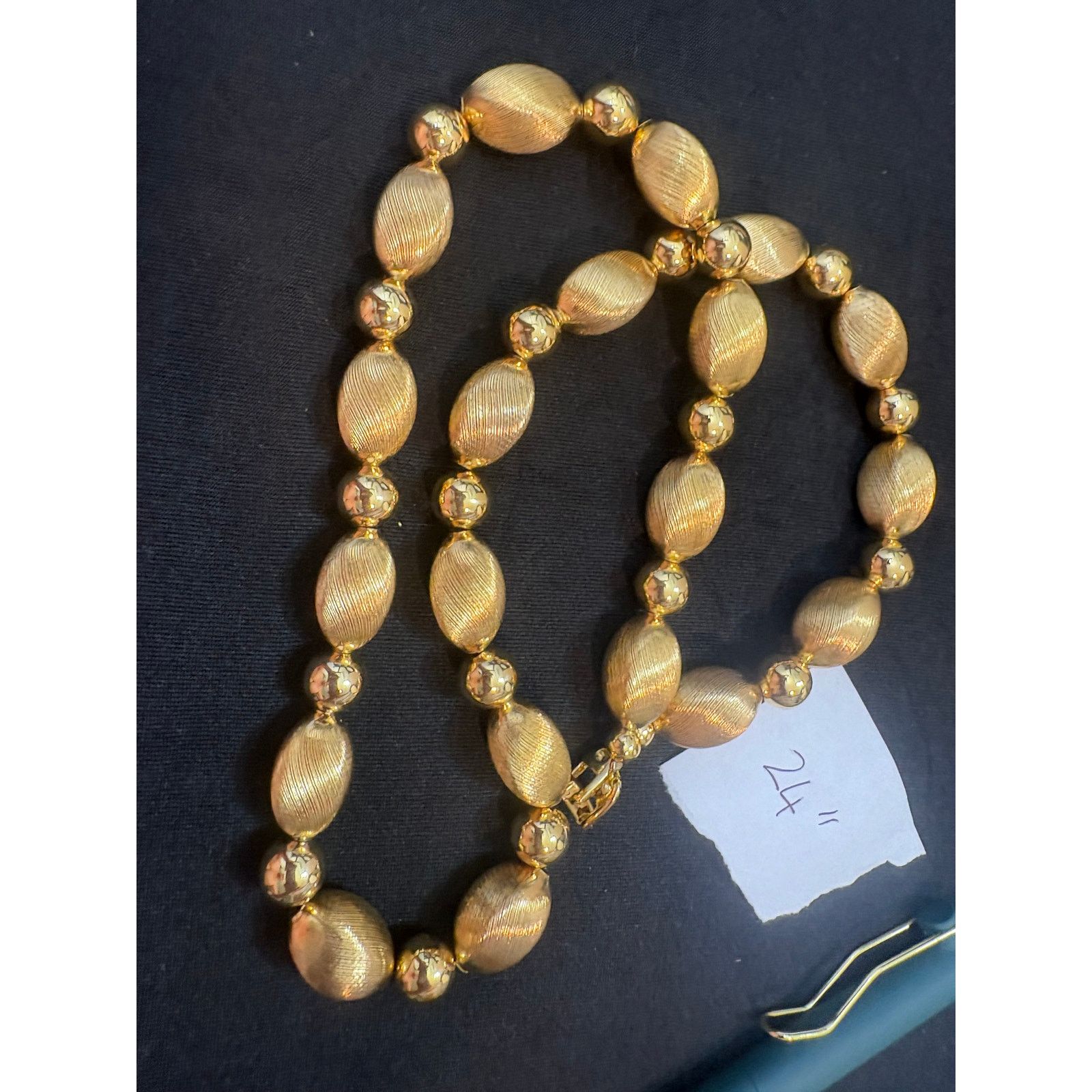 Monet Vintage Napier Gold Tone Chain Necklace 24 Inch Size ONE SIZE - 6 Thumbnail