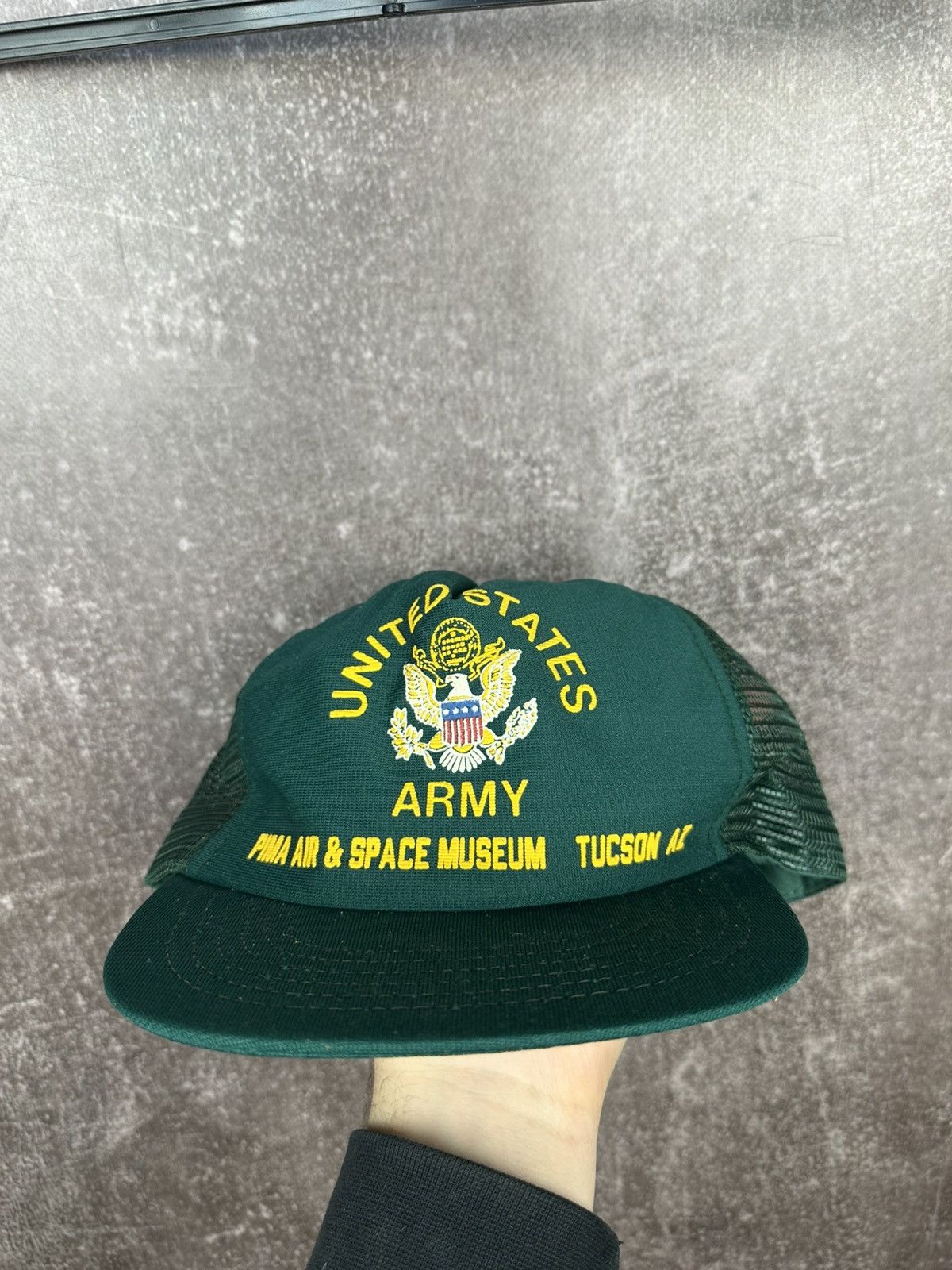 Vintage USA ARMY TIRES TRUCKER HAT CAP SNAPBACK VINTAGE 80s 90s AUTO Size ONE SIZE - 1 Thumbnail