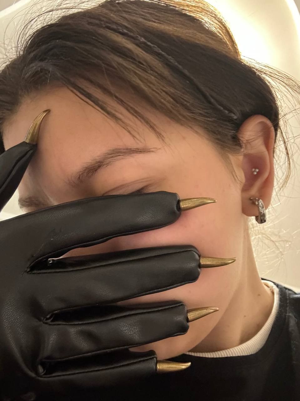 Japanese Brand × Vintage Y2k custome Glove dragon claws opium leather style claws Size ONE SIZE - 1 Thumbnail