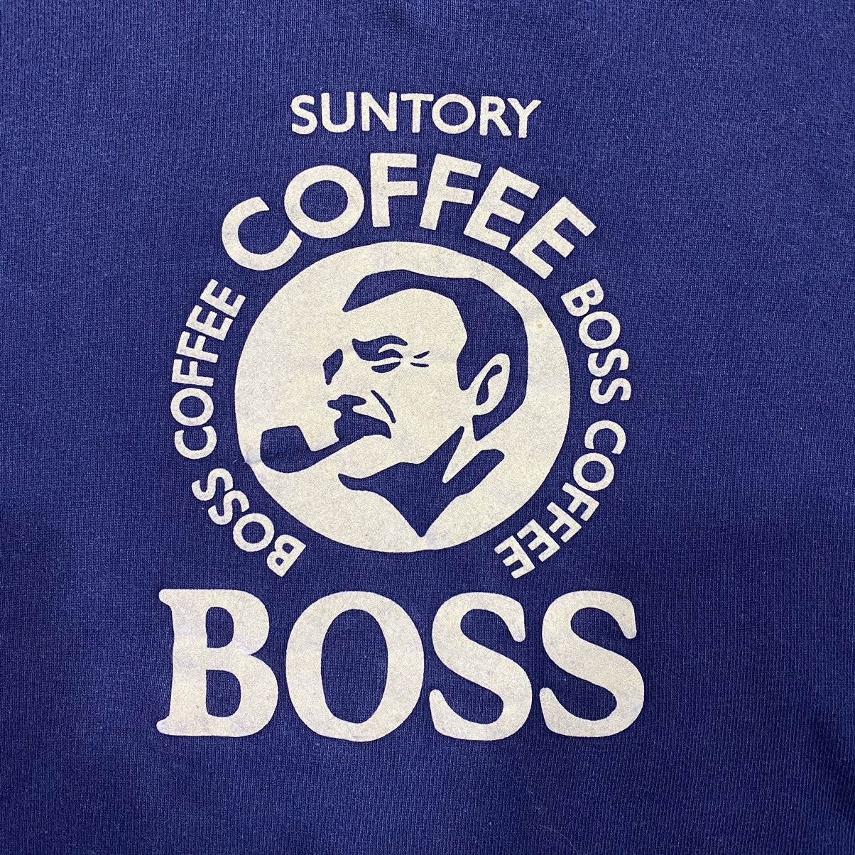 Japanese Brand × Vintage Vintage SUNTORY BOSS COFFEE Big Logo Boxy Sweatshirt Size US L / EU 52-54 / 3 - 6 Thumbnail