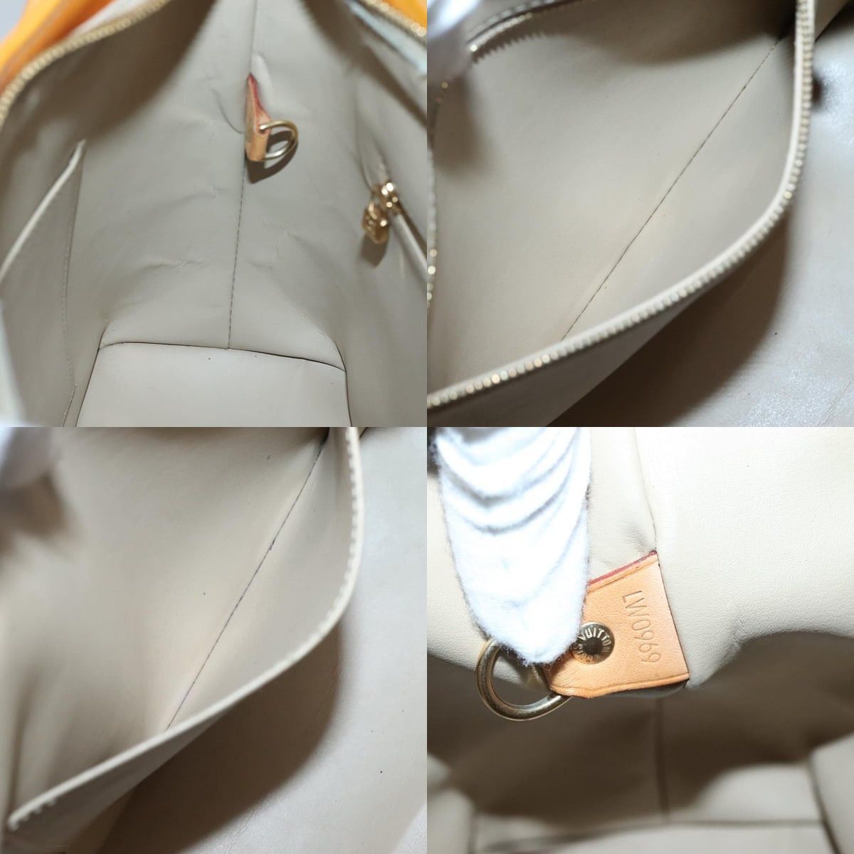 Louis Vuitton LOUIS VUITTON Monogram Vernis Houston Hand Bag Beige M91004 Size ONE SIZE - 12 Thumbnail