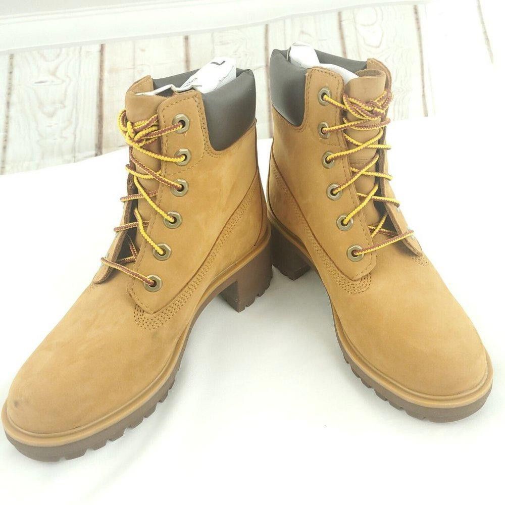Timberland Timberland Womens Kinsley Nubuck Brown Combat Boots Siz… Size US 7 / IT 37 - 3 Thumbnail
