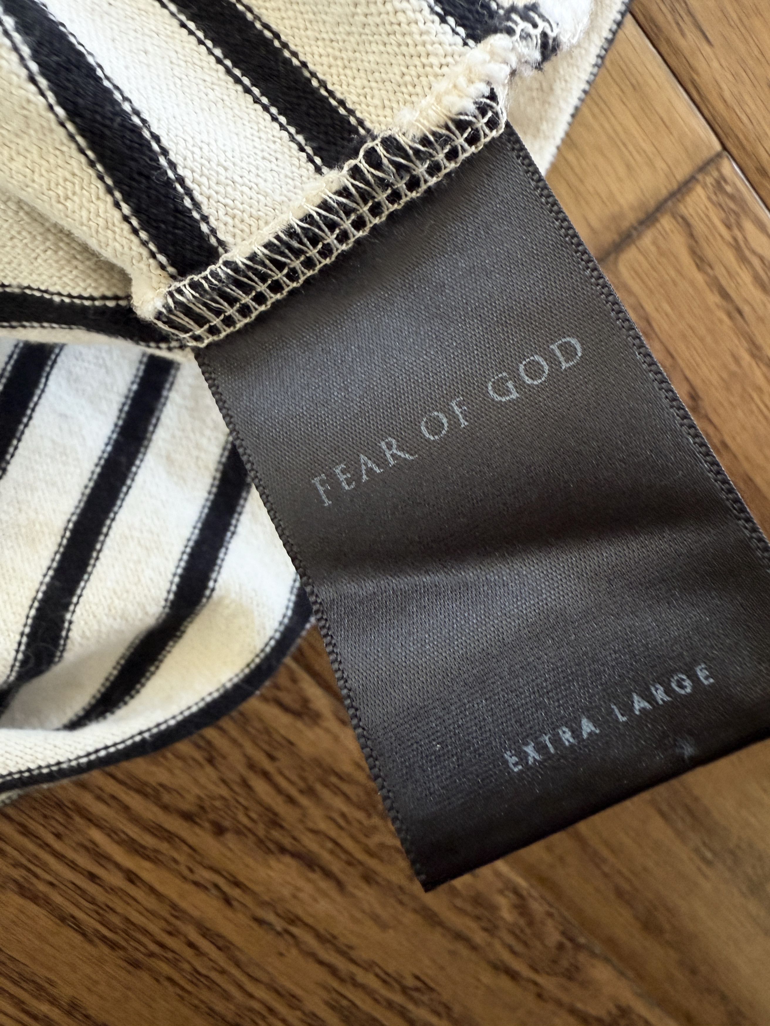 Fear of God Fear of God Striped Boxy Tee 4th Collection Size US XL / EU 56 / 4 - 9 Thumbnail