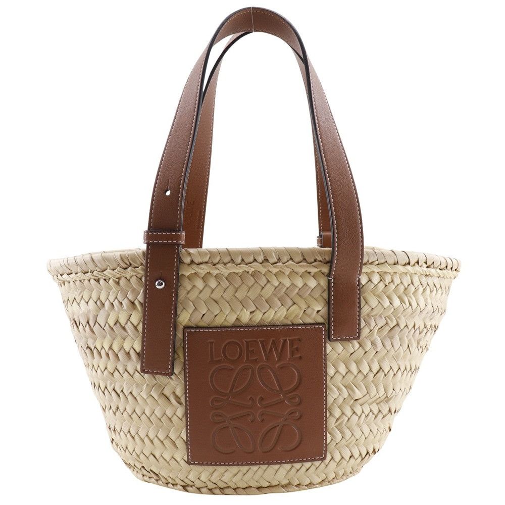 Loewe Loewe Loewe Basket Bag Raffia 2way tote bag Natural Material Tote Bag DUTY FREE for USA Size ONE SIZE - 1 Thumbnail