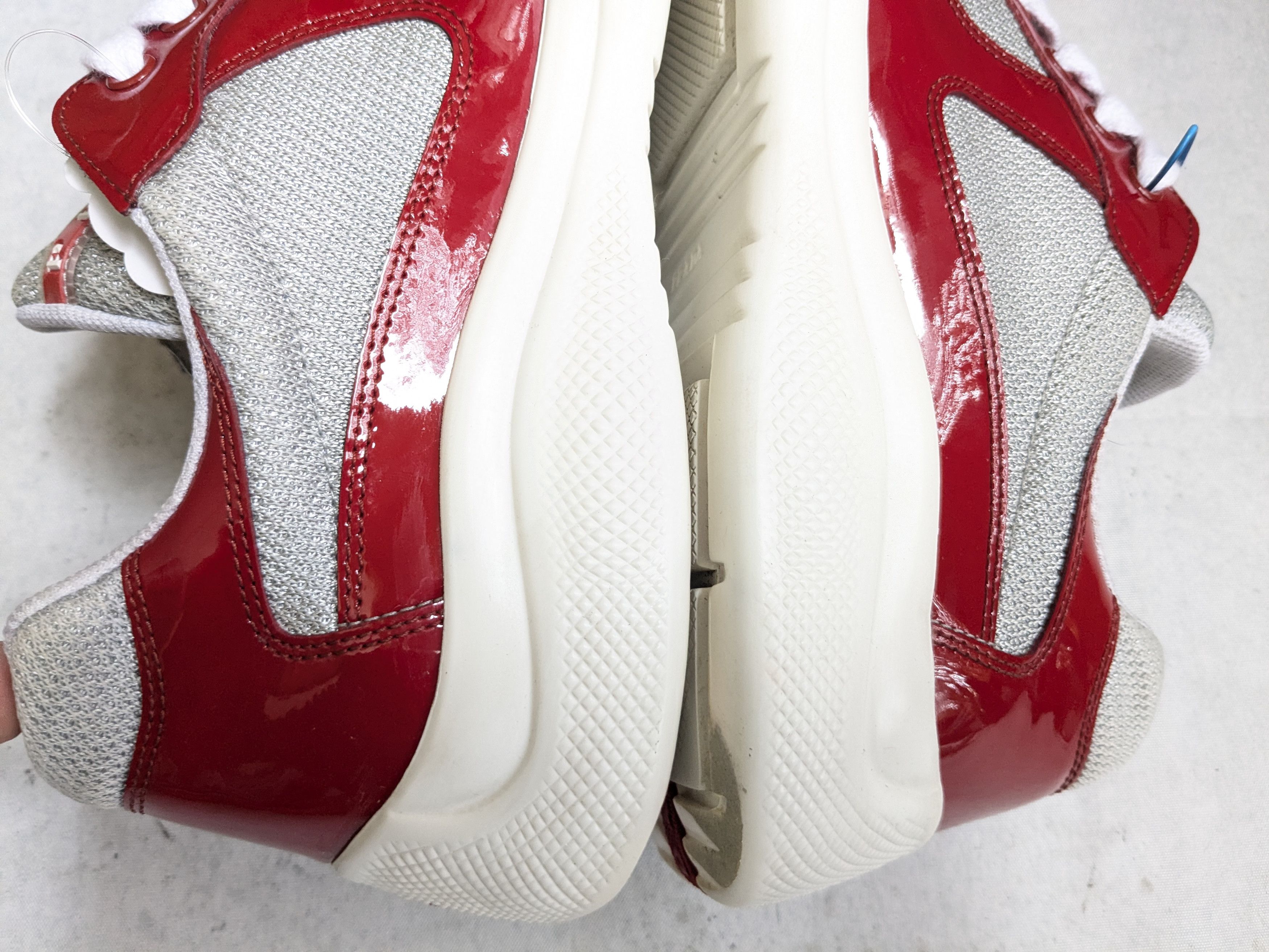 Prada Prada America's Cup Sneakers Red Patent Leather 10 Low Tops Size US 10 / EU 43 - 11 Thumbnail
