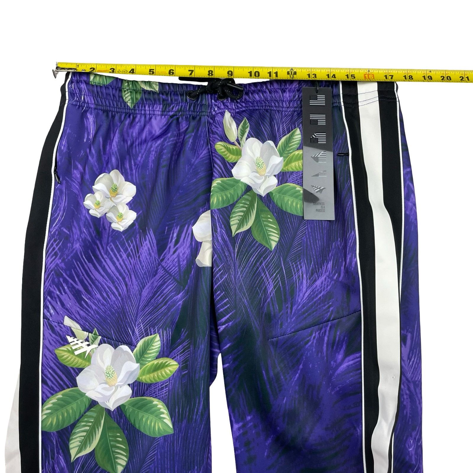 Paper Planes NEW Paperplanes Men's Track Suit Purple Mardigras Floral • L Size US L / EU 52-54 / 3 - 22 Thumbnail