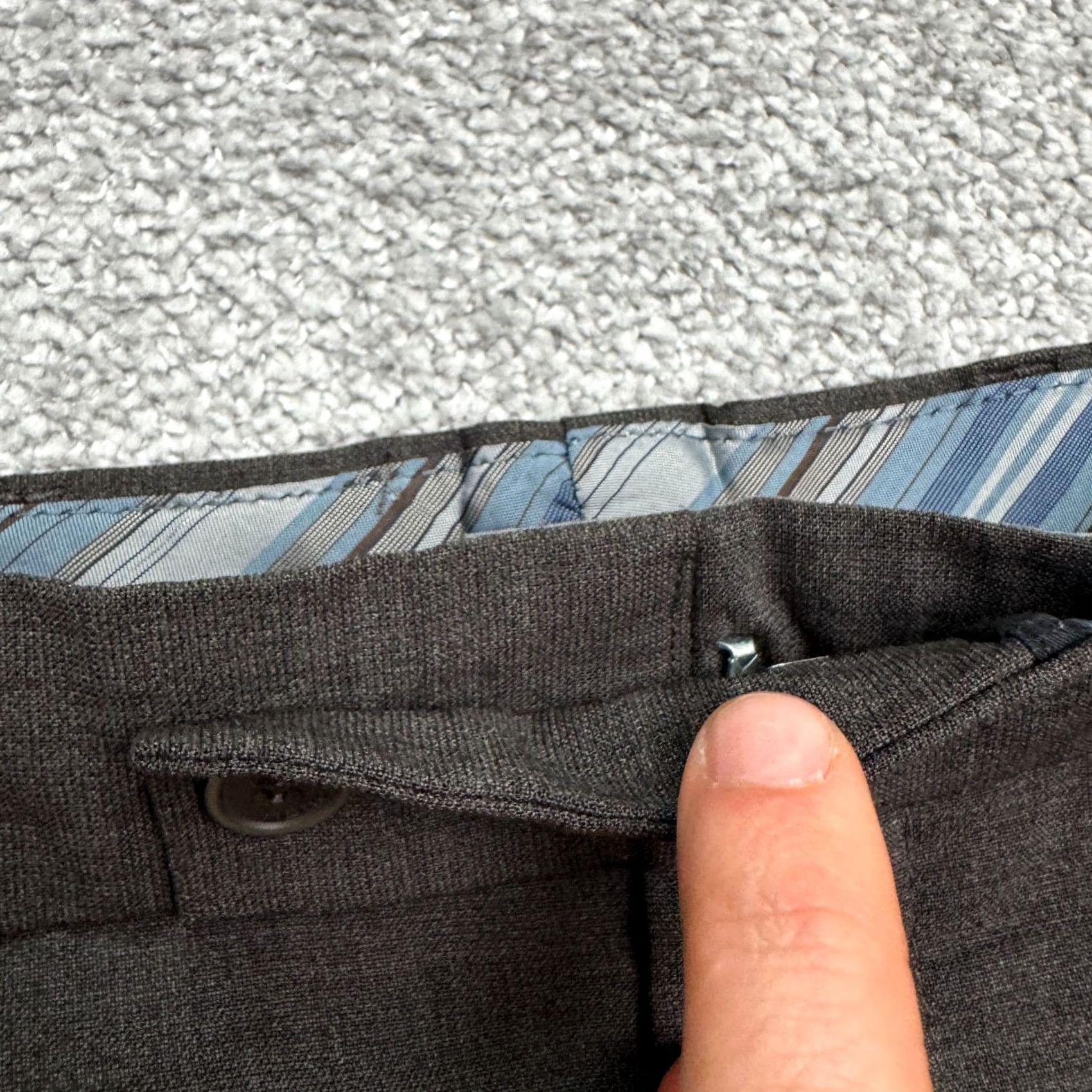 Vintage Rohan Envoy Wool Blend Tailored Travel Dress Pants Mens 34 Gray Straight Leg Fabric: Polyester, Wool Size US 34 / EU 50 - 4 Thumbnail