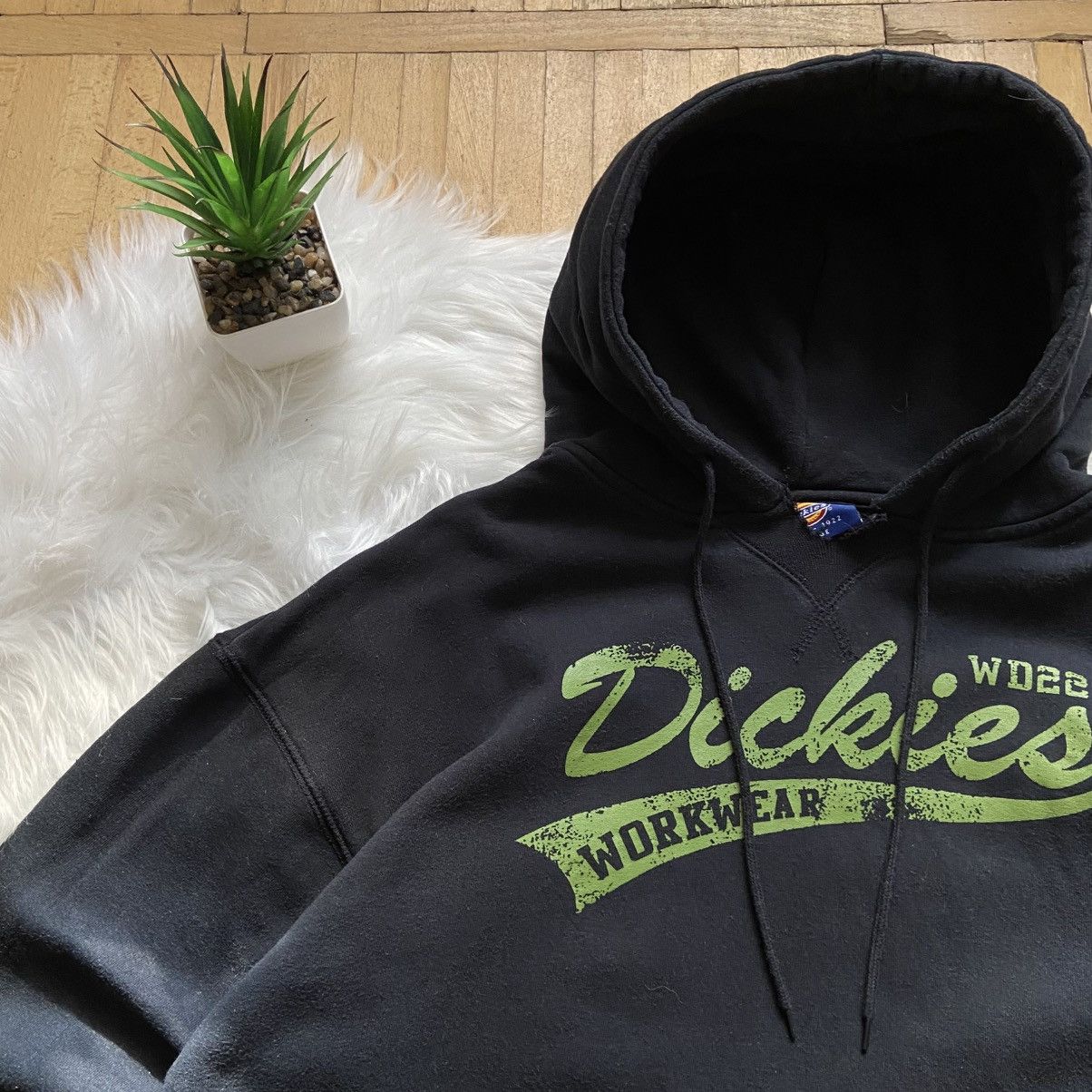 Dickies 📌 Crazy Dickies Workwear Vintage Baggy Y2K Faded Hoodie Size US L / EU 52-54 / 3 - 2 Thumbnail