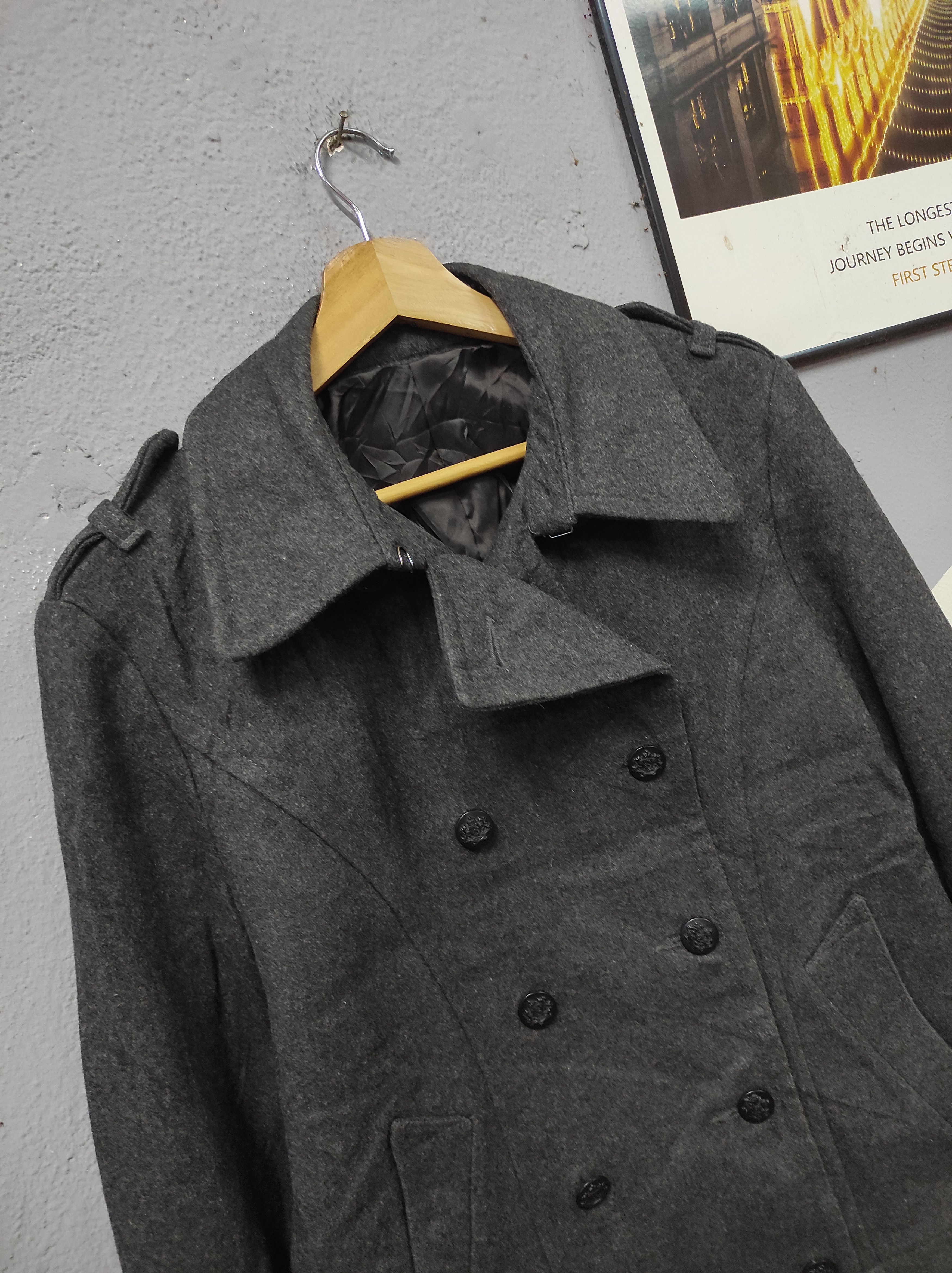 Designer × Japanese Brand PPFM WOOL DOUBLE BREASTED COAT JACKET Size L / US 10 / IT 46 - 2 Thumbnail