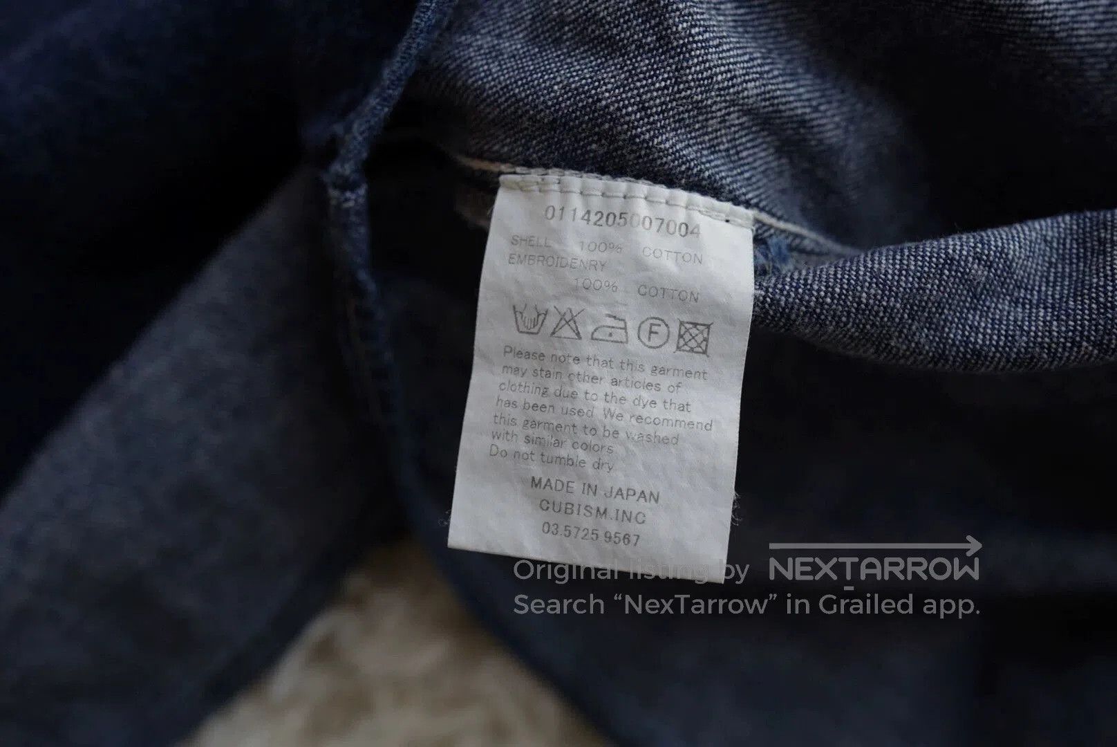 Visvim Blue Denim Long Sleeve Button-Up with Embroidered Sleeves. Size US M / EU 48-50 / 2 - 9 Thumbnail