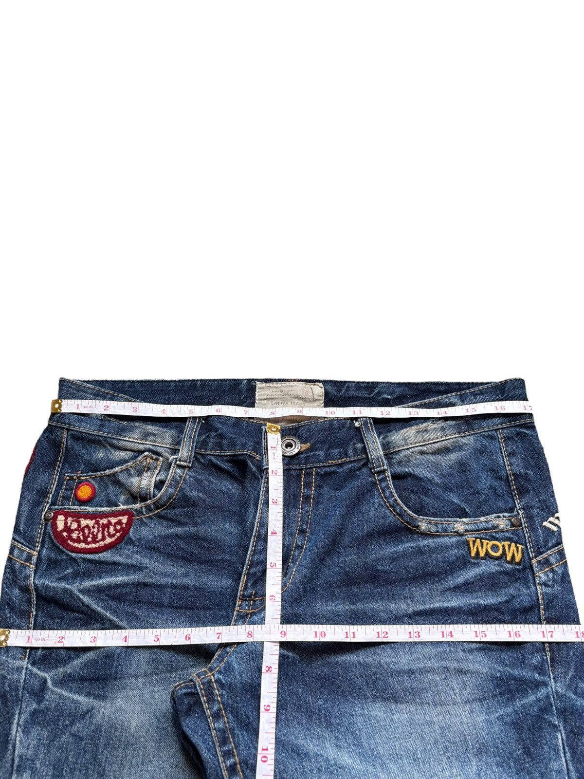 Japanese Brand Vintage Japanese Brand Patch Embellish Mud Wash Loose Jean Size US 34 / EU 50 - 12 Thumbnail