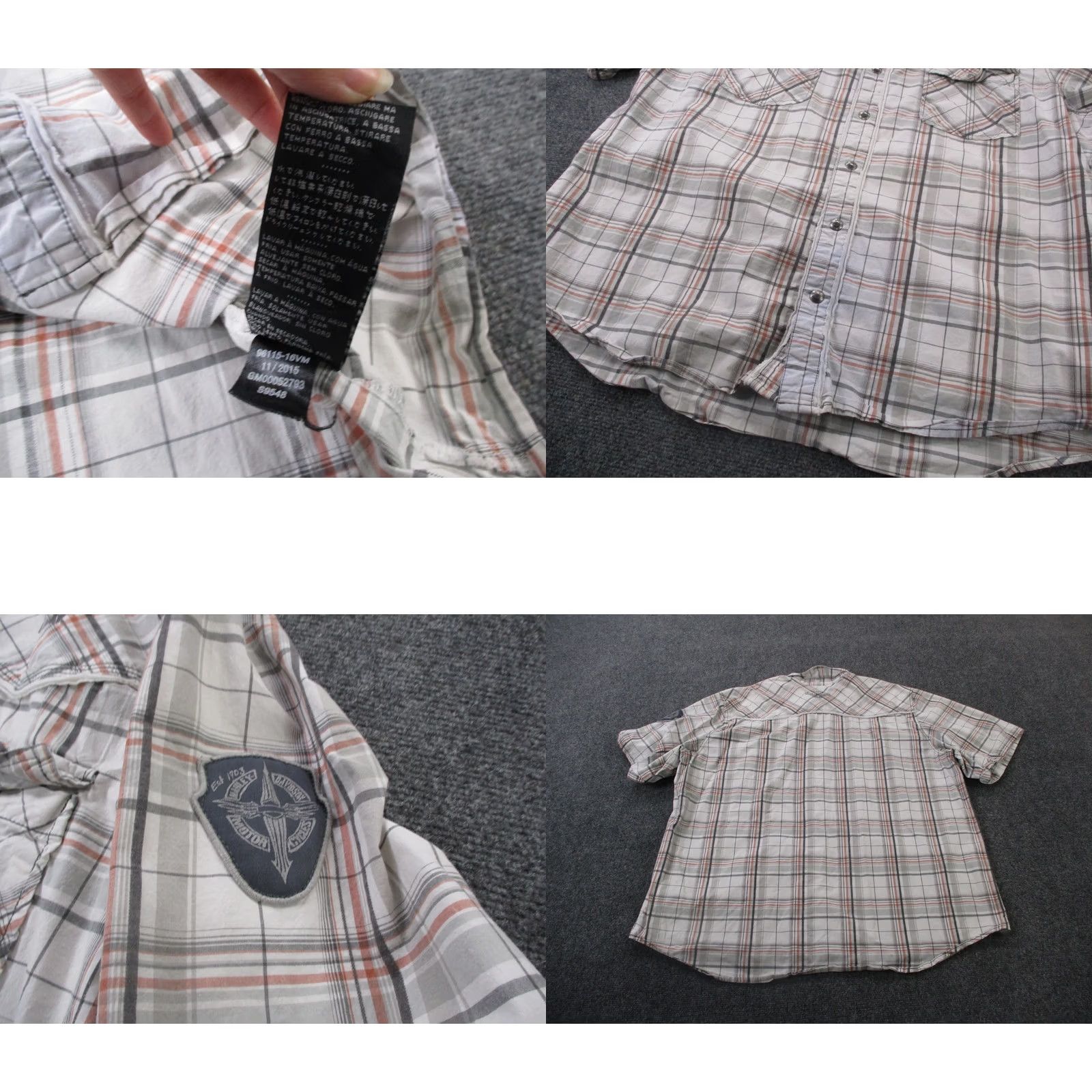 Harley Davidson Harley Davidson Shirt Men 3XL Plaid Snap Motorcycle Logo Biker Riding Country Size US XXL / EU 58 / 5 - 8 Thumbnail