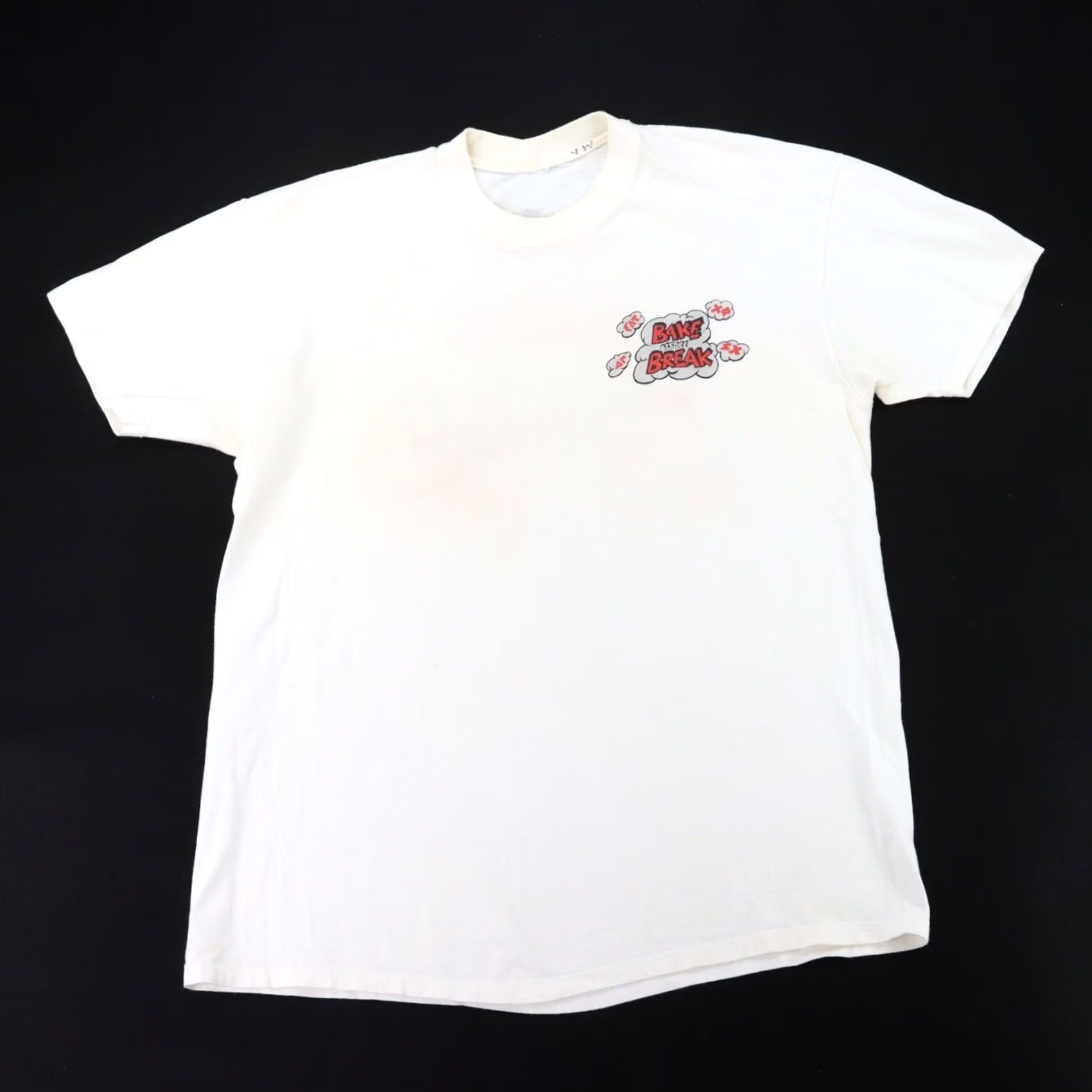 Vintage VINTAGE Adult Shirt Bake Before Break Humor TShirt Vtg Large 29x22 White Mens Shirt Bake Before Break Humor TShirt Vtg Large 29x22 White Size US L / EU 52-54 / 3 - 3 Thumbnail