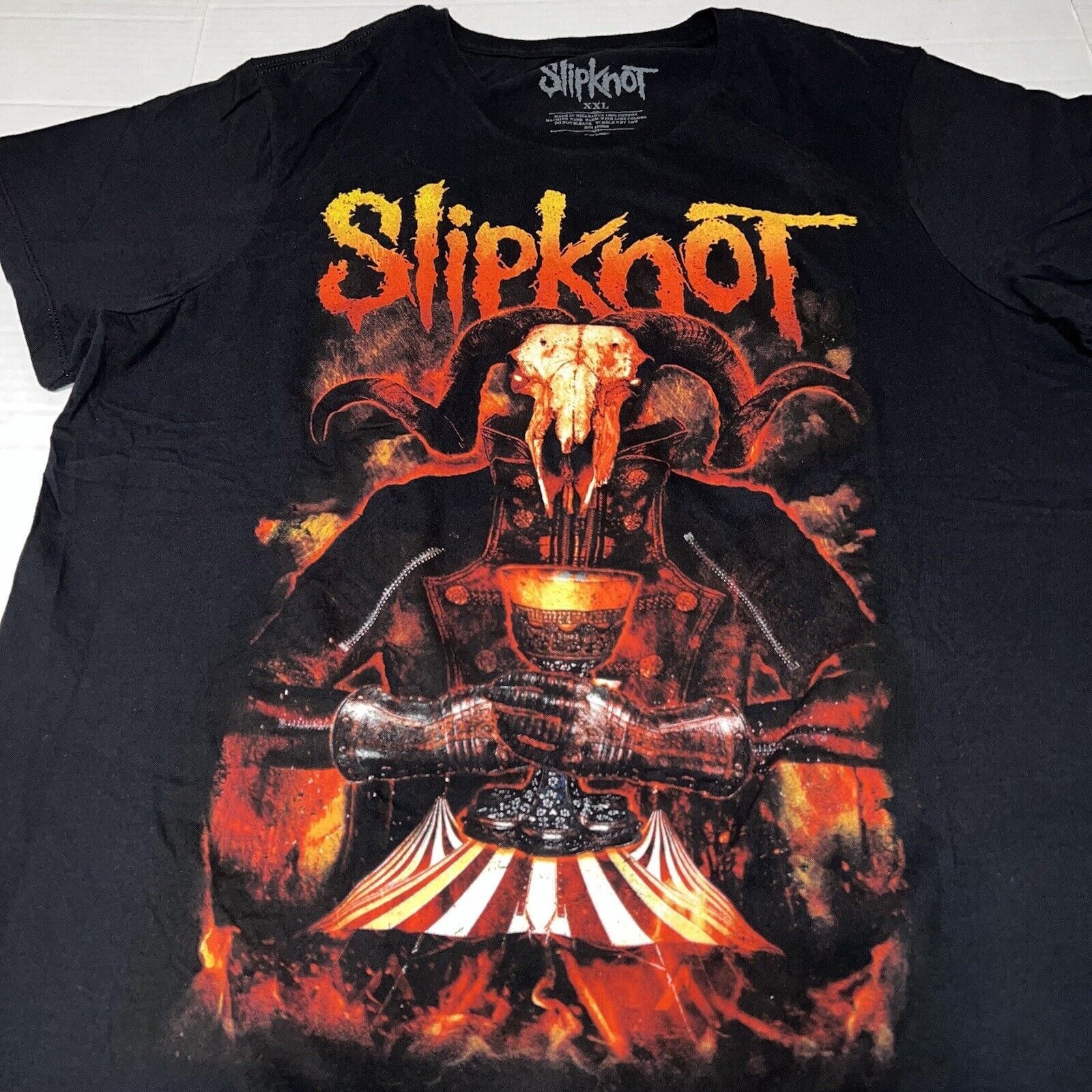 Slipknot Slipknot Goat Logo Black Womens 2XL Fitted Graphic T-Shirt Size XXL / US 16-18 / IT 52-54 - 2 Thumbnail