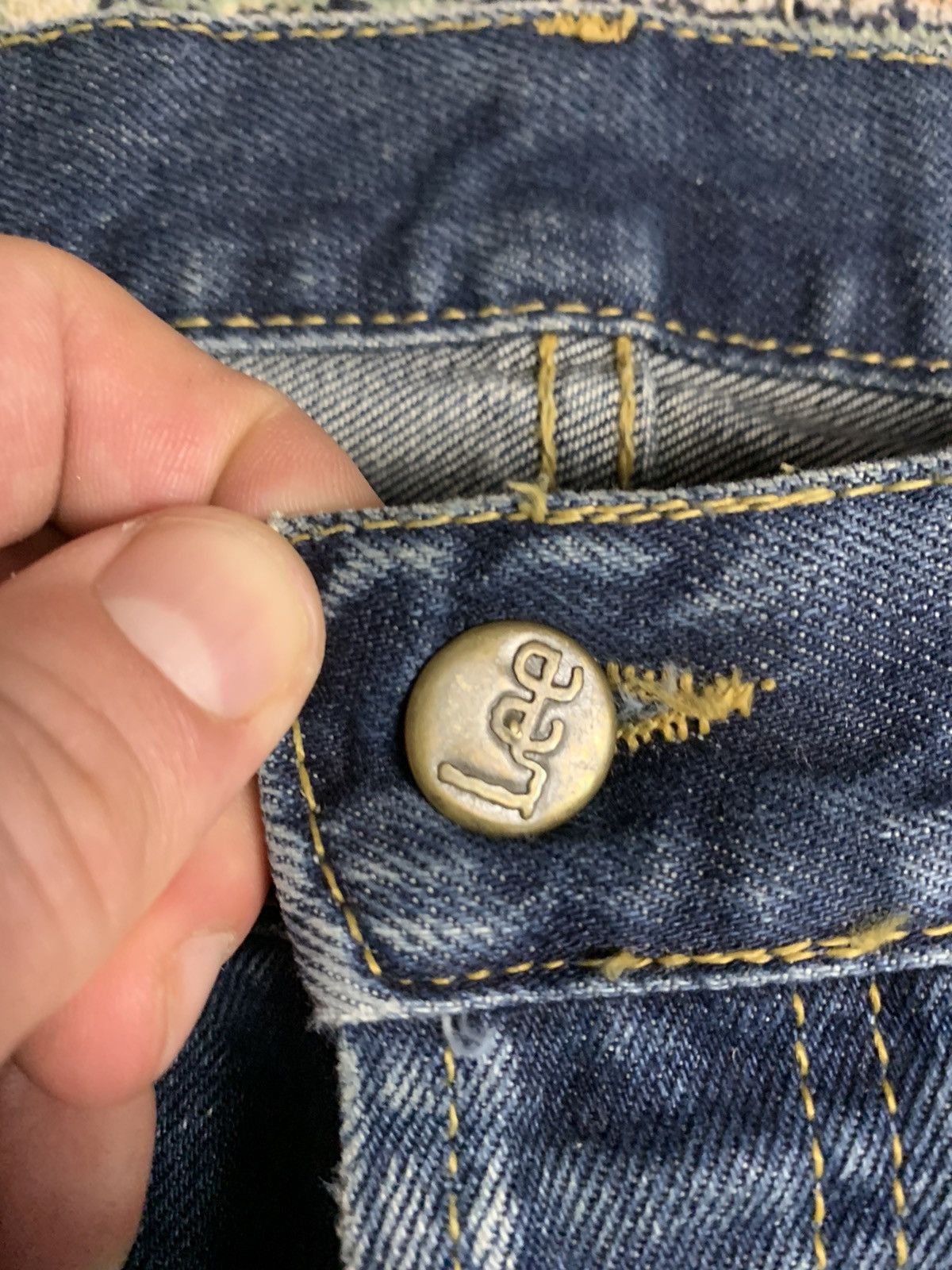 Lee × Vintage Vintage Lee Denim Jeans Size US 33 - 5 Thumbnail