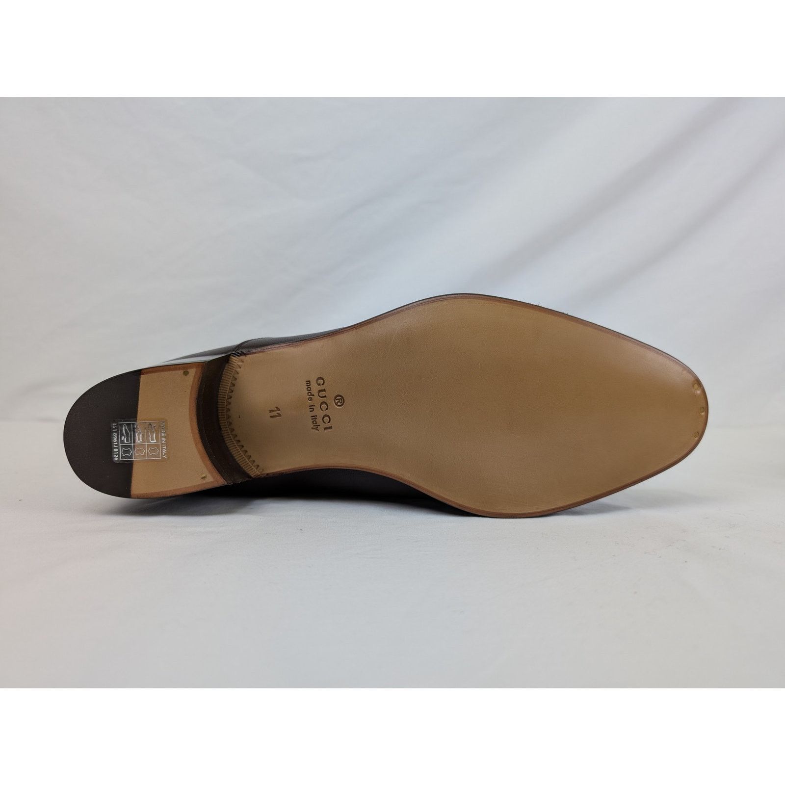 Gucci o1rshd1 Men's Heeled Boots in Chocolate Size US 11.5 / EU 44-45 - 6 Thumbnail