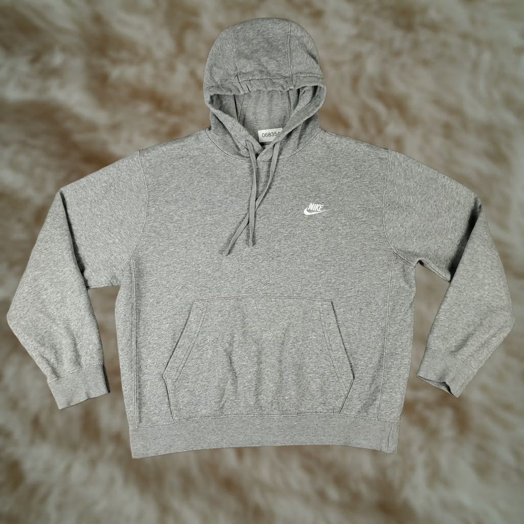 Nike Nike Hoodie Pullover Sweatshirt Mens Medium Gray Small Swoosh Size US M / EU 48-50 / 2 - 1 Thumbnail