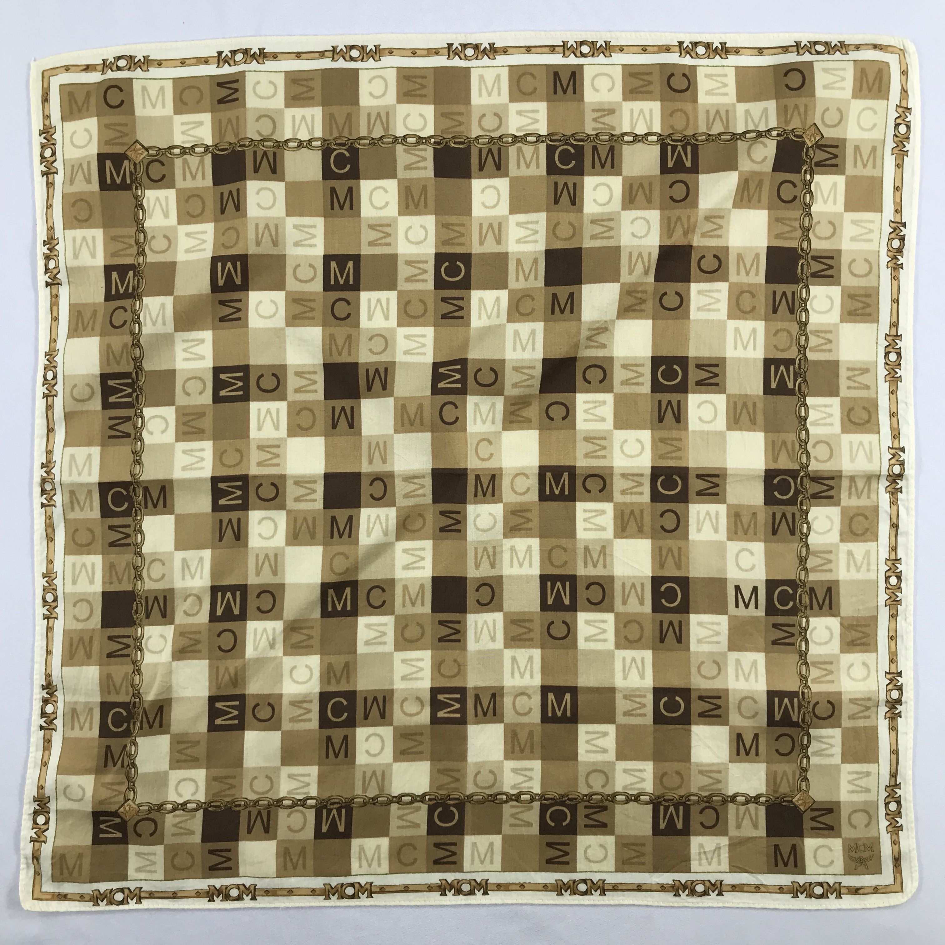 MCM × Vintage MCM Bandana / Handkerchief / Neckerchief - S2562 Size ONE SIZE - 1 Thumbnail
