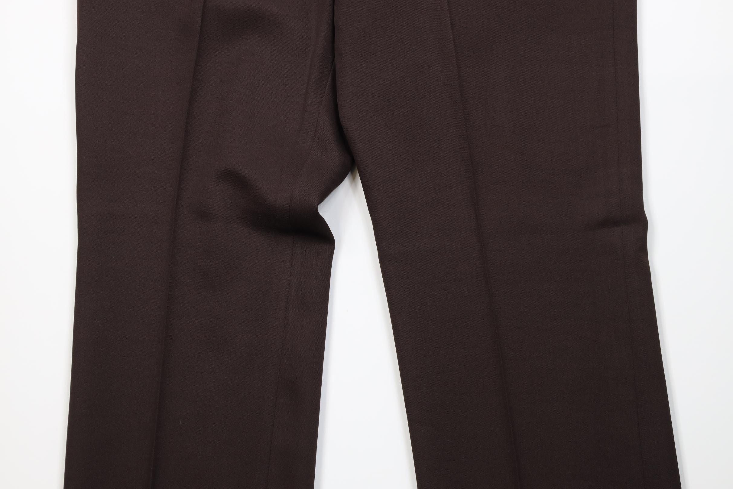 Vintage Deadstock Vintage 70s Streetwear Wide Leg Chino Pants Brown Size US 40 / EU 56 - 3 Thumbnail