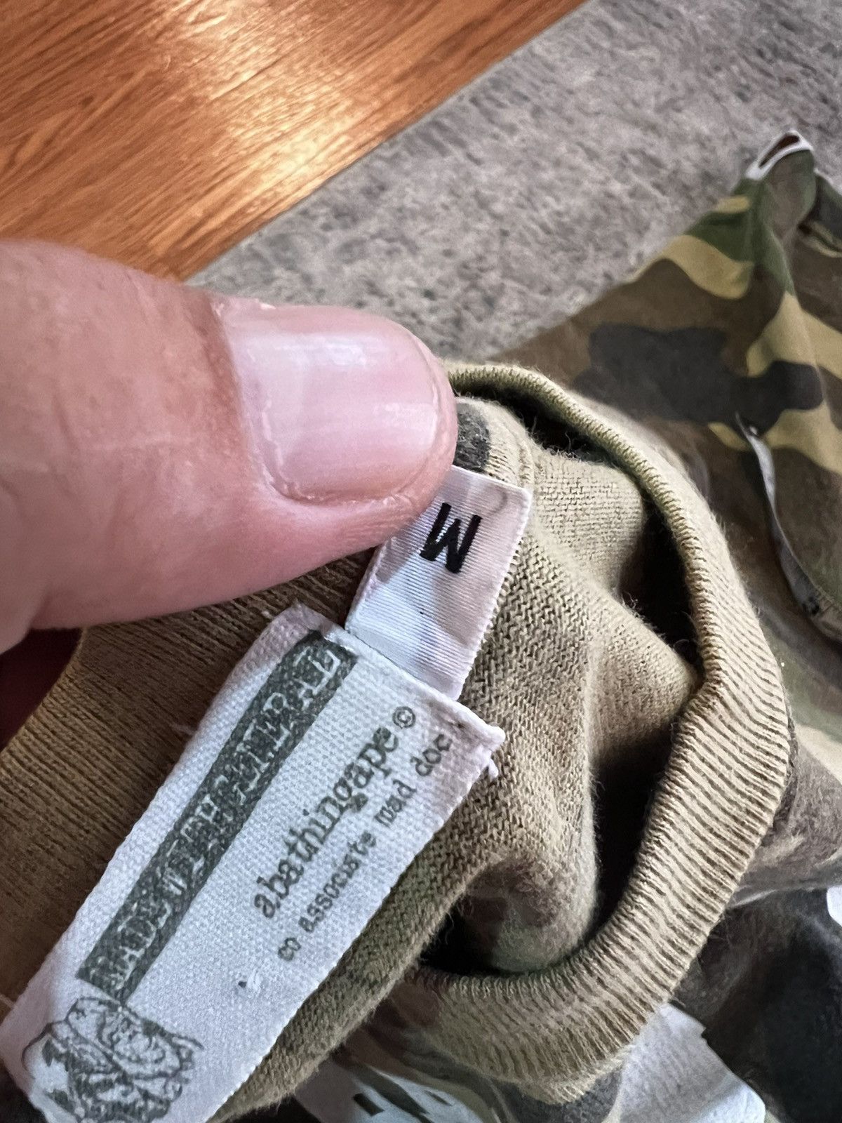 Bape × Vintage Woodland Camo College Tee Size US M / EU 48-50 / 2 - 5 Thumbnail