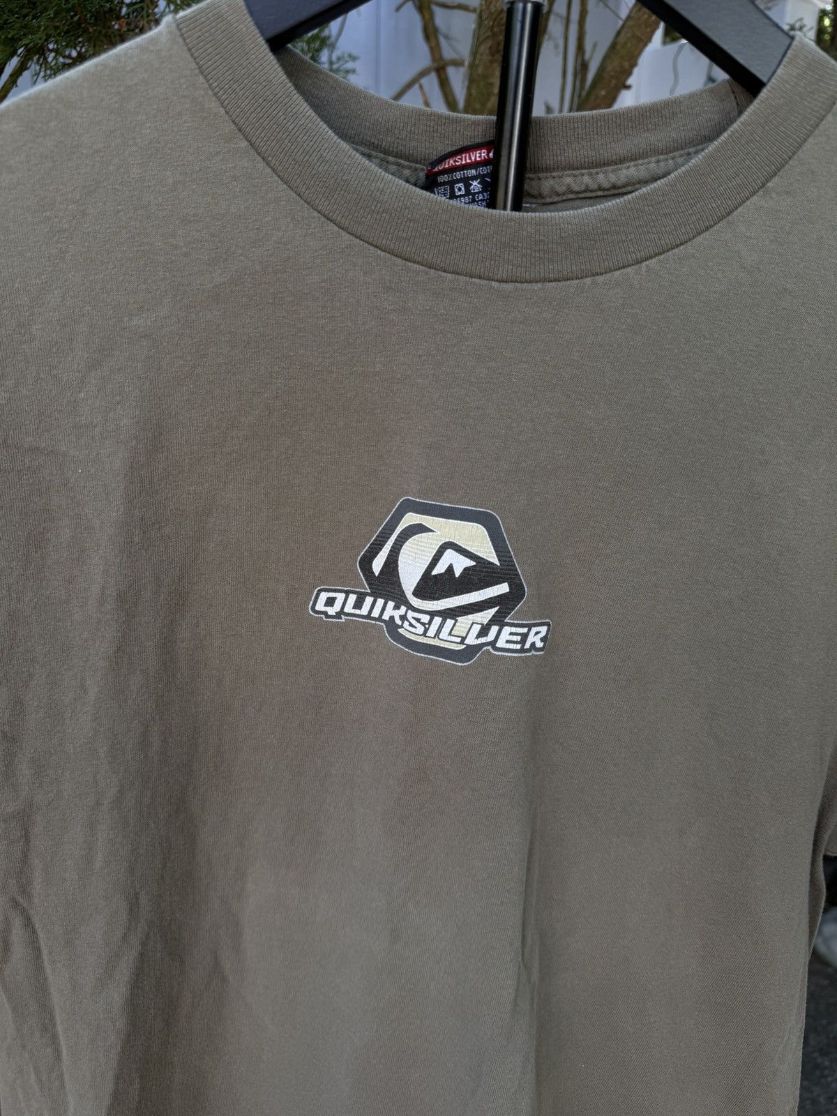 Quiksilver Vintage quicksilver olive green 90s tee 100% Cotton Size US L / EU 52-54 / 3 - 2 Thumbnail